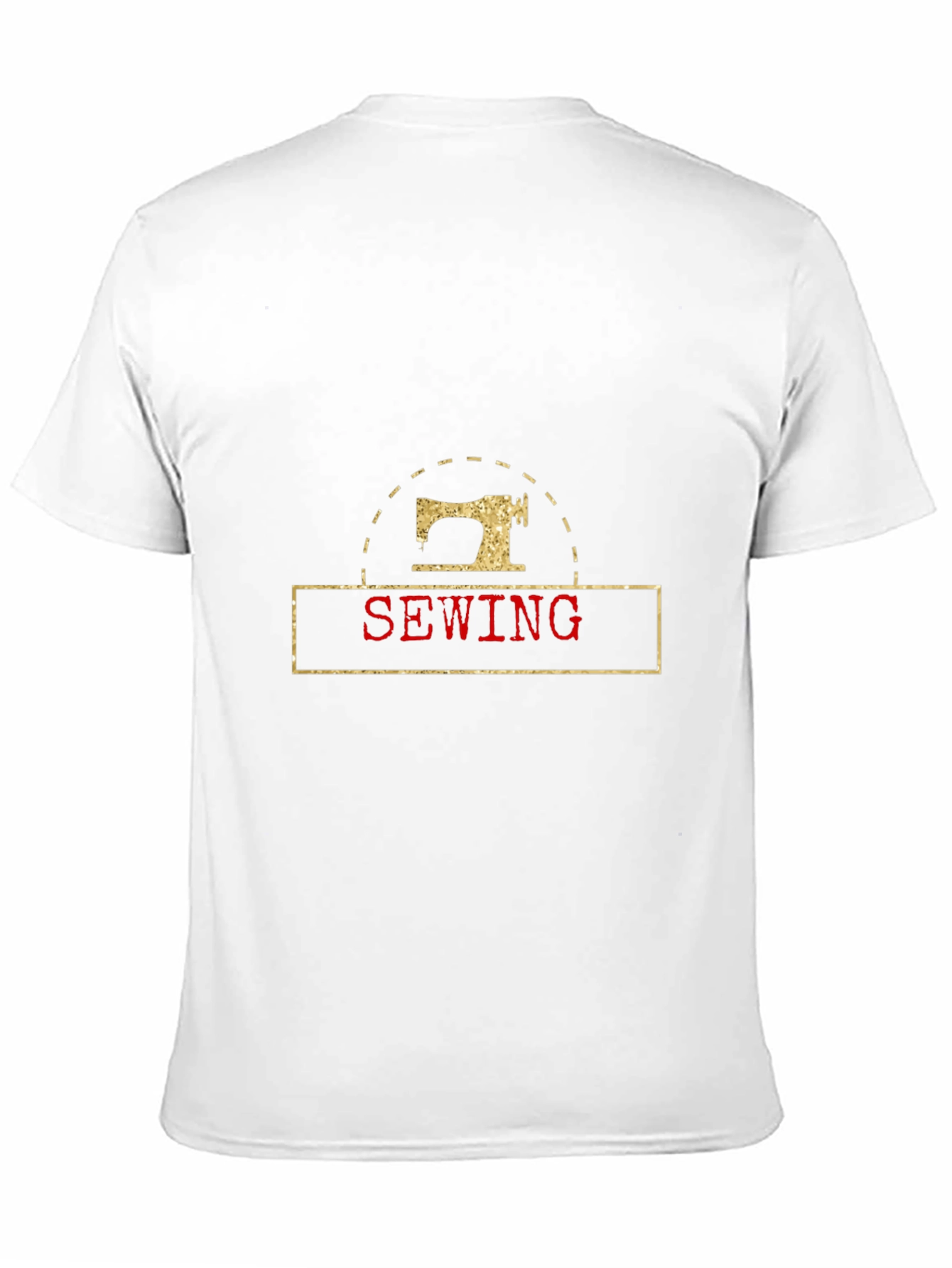 Black Sewing Machine Graphic Black T-Shirt view 11