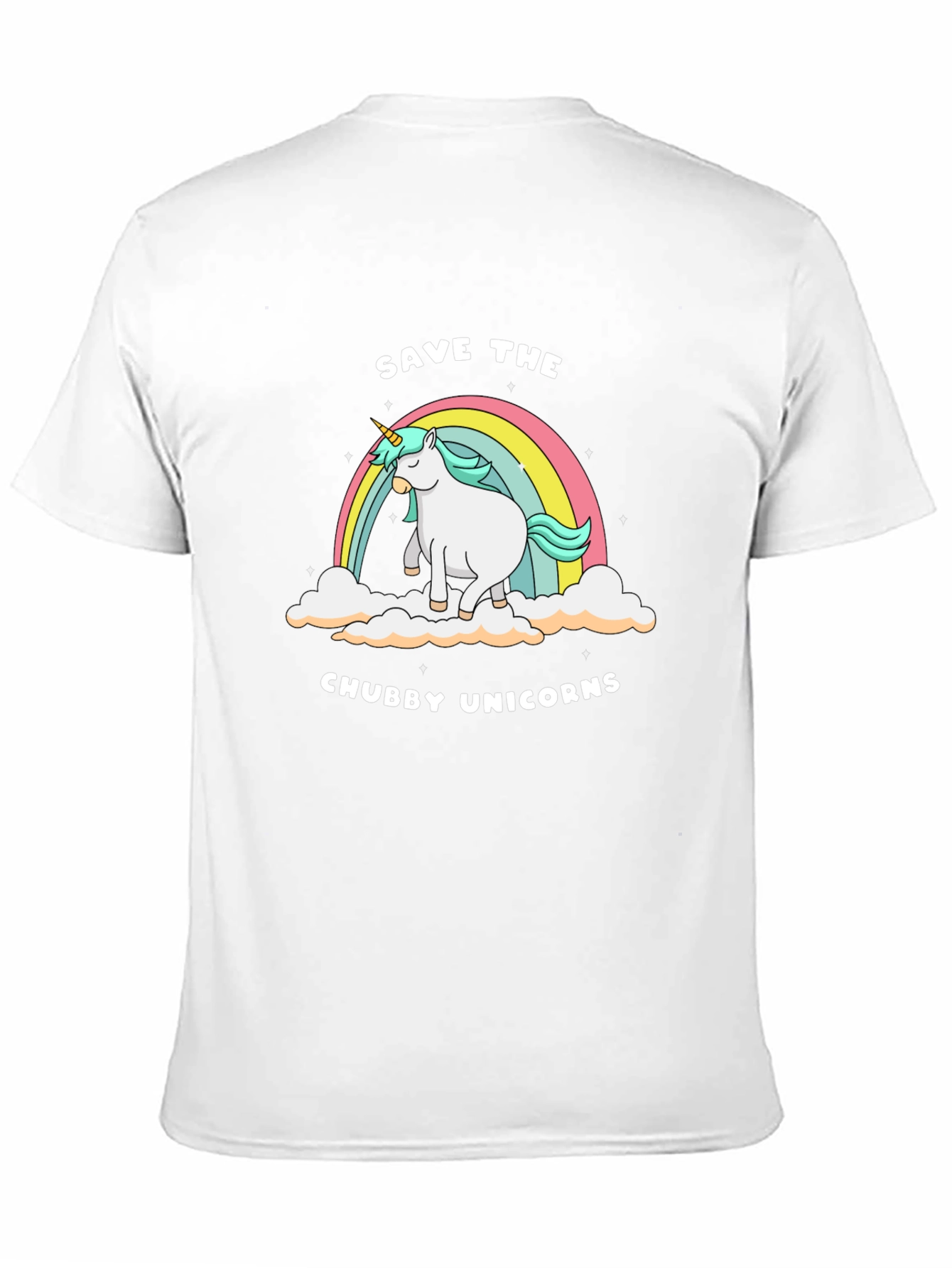 Black Save the Chubby Unicorns Tee view 11