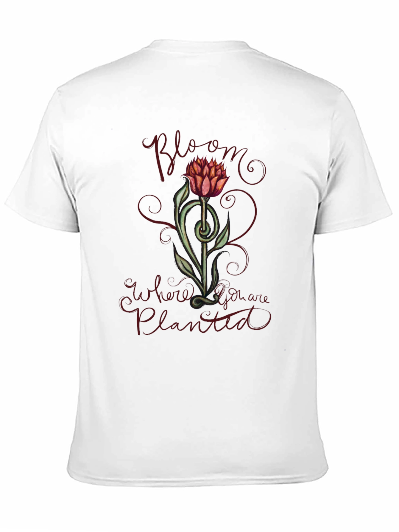 Black Bloom Where You Are Planted Graphic Tee view 11