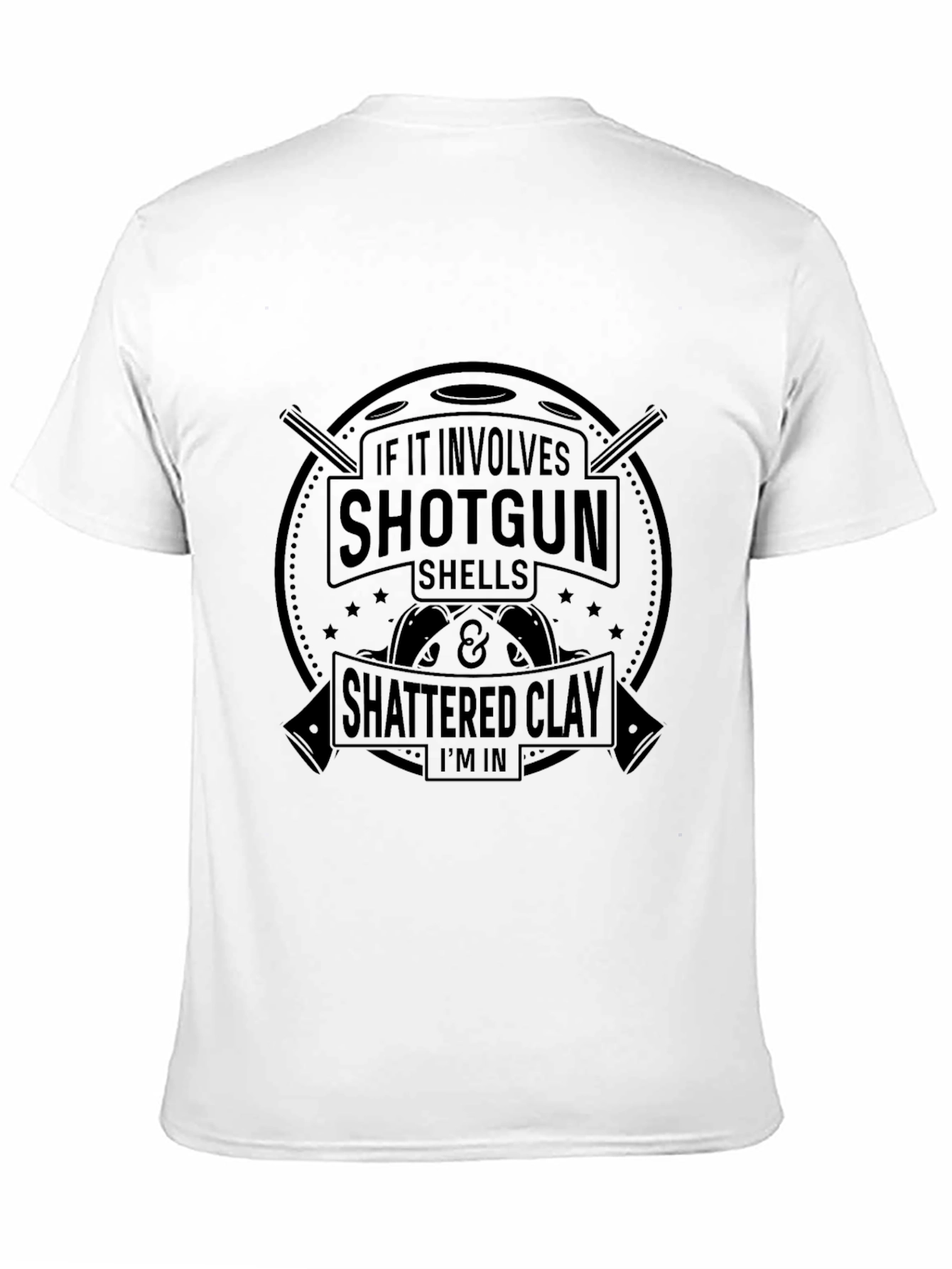 Black Shotgun Shells & Shattered Clay T-Shirt view 11