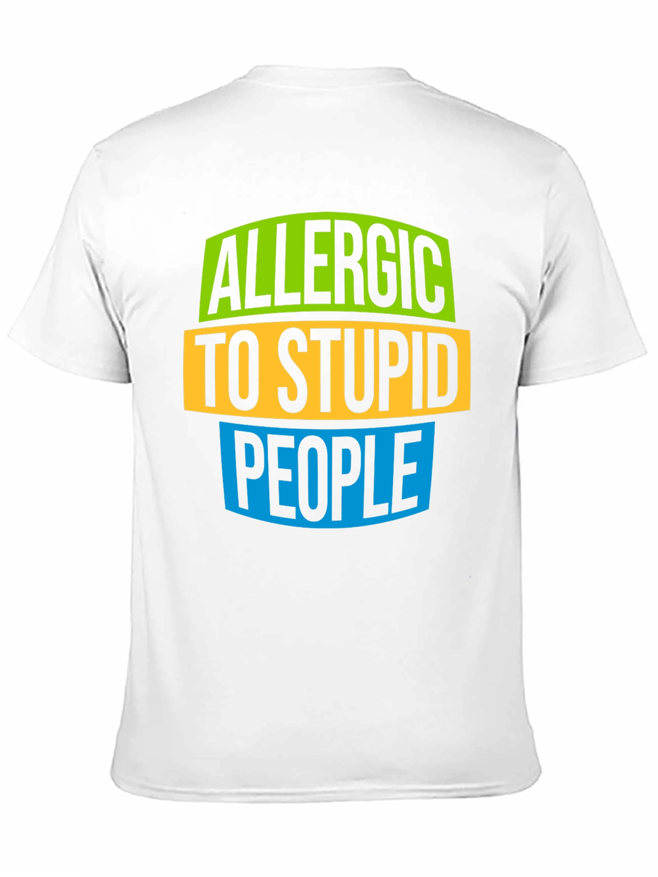 Black Allergic to Stupid People Graphic Tee view 11