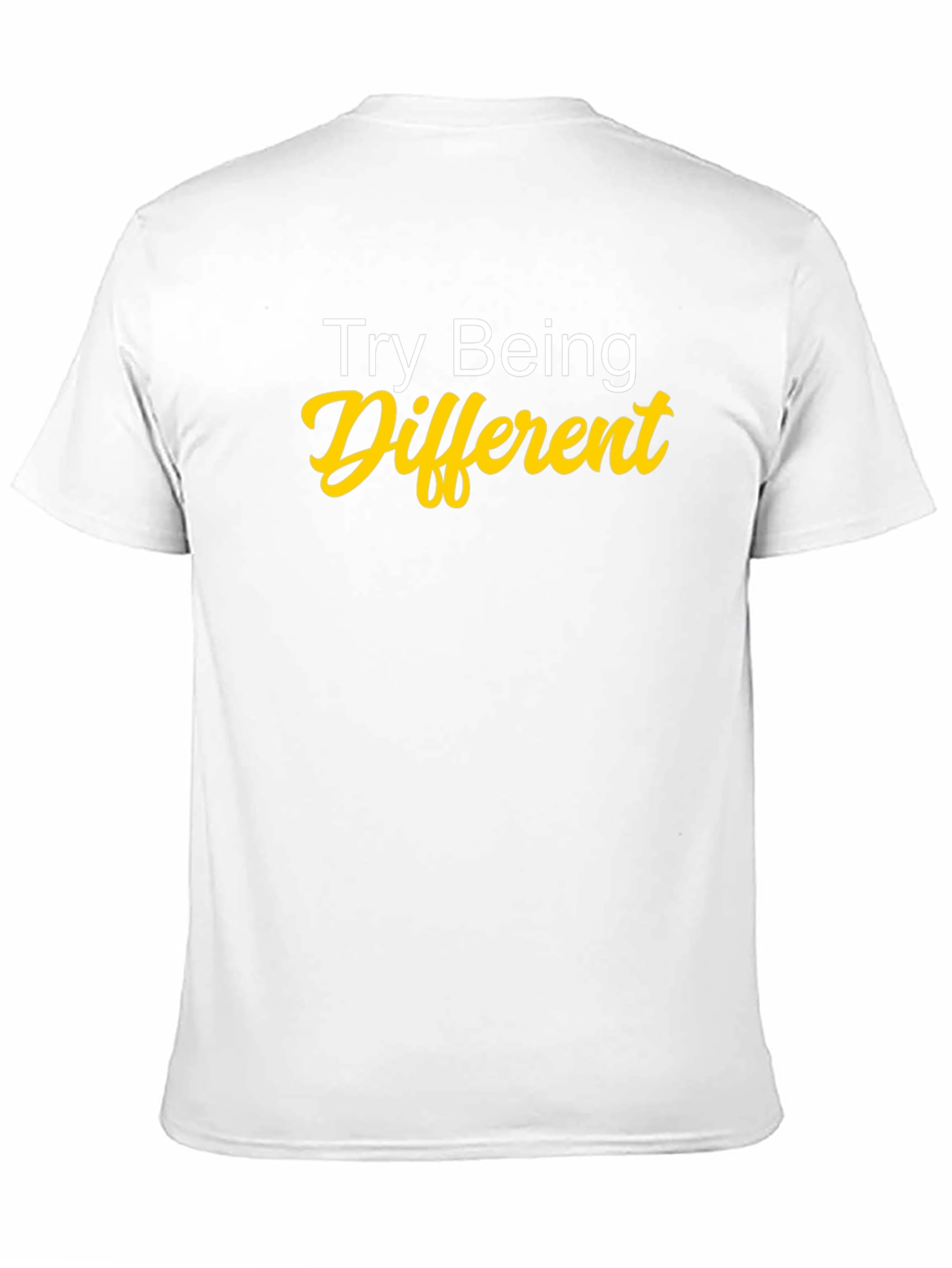 Black Try Being Different Graphic Tee view 11
