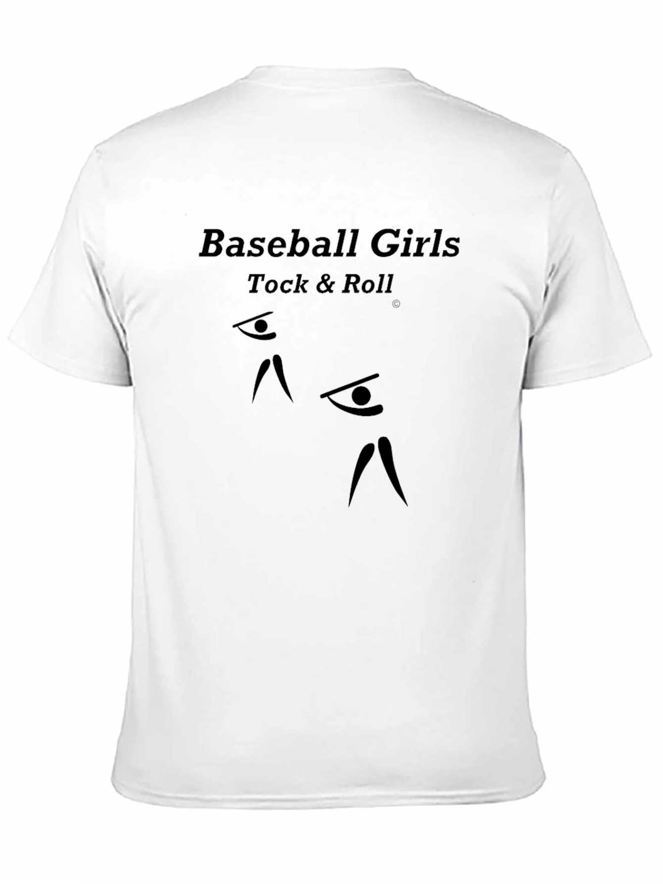 Black Baseball Girls Rock & Roll Black Graphic Tee view 11