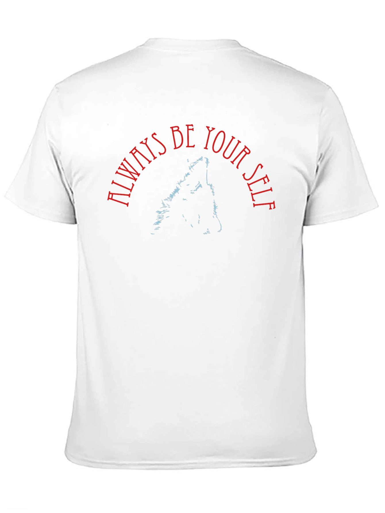 Black Always Be Yourself Wolf T-Shirt - Black view 11