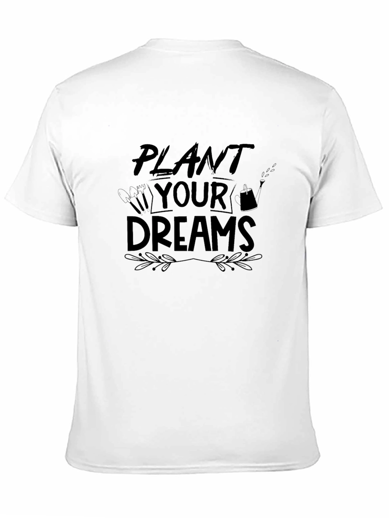 Black Plant Your Dreams Graphic T-Shirt view 11