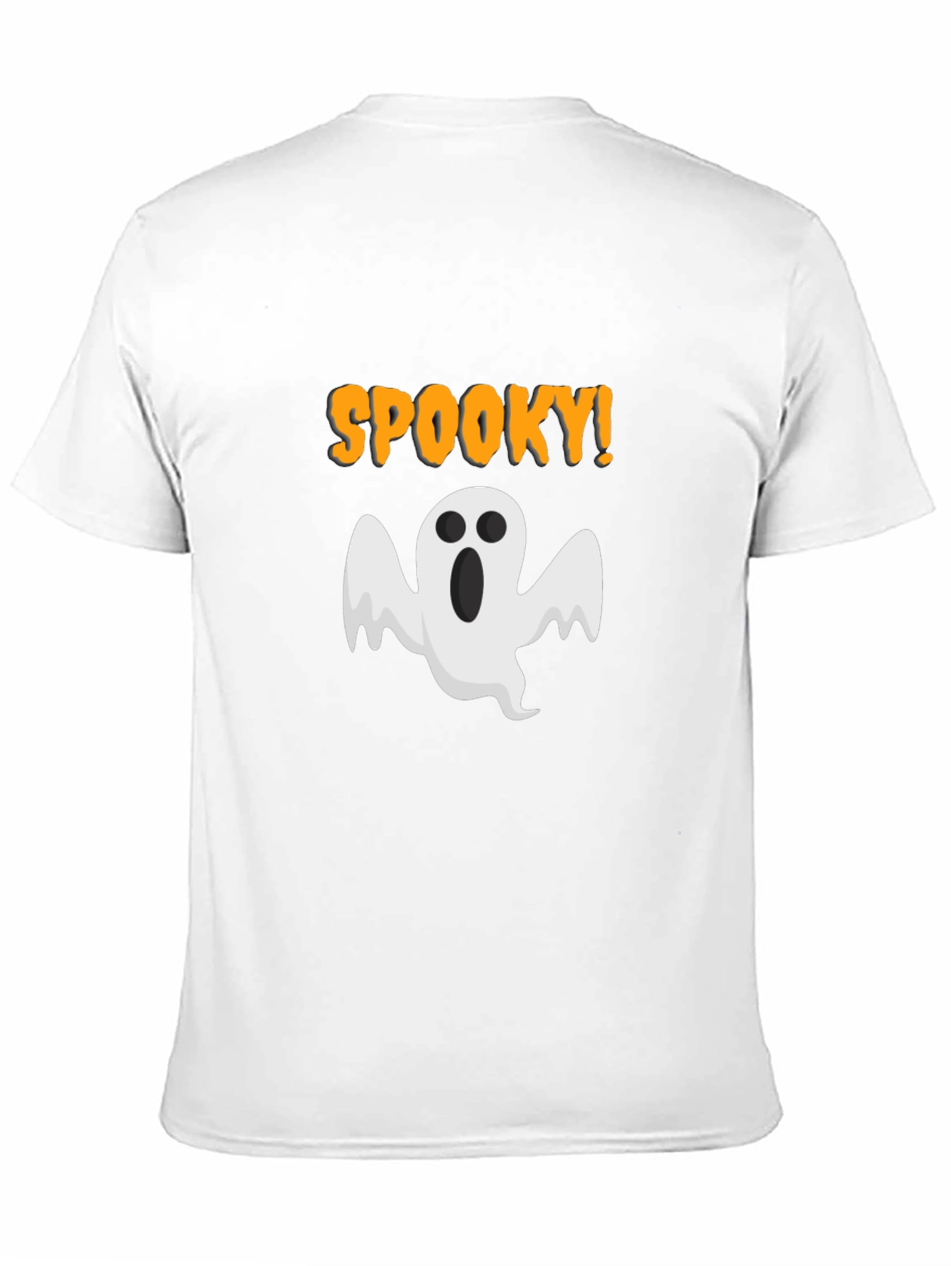 Black Spooky Ghost Graphic T-Shirt - Halloween Tee view 11