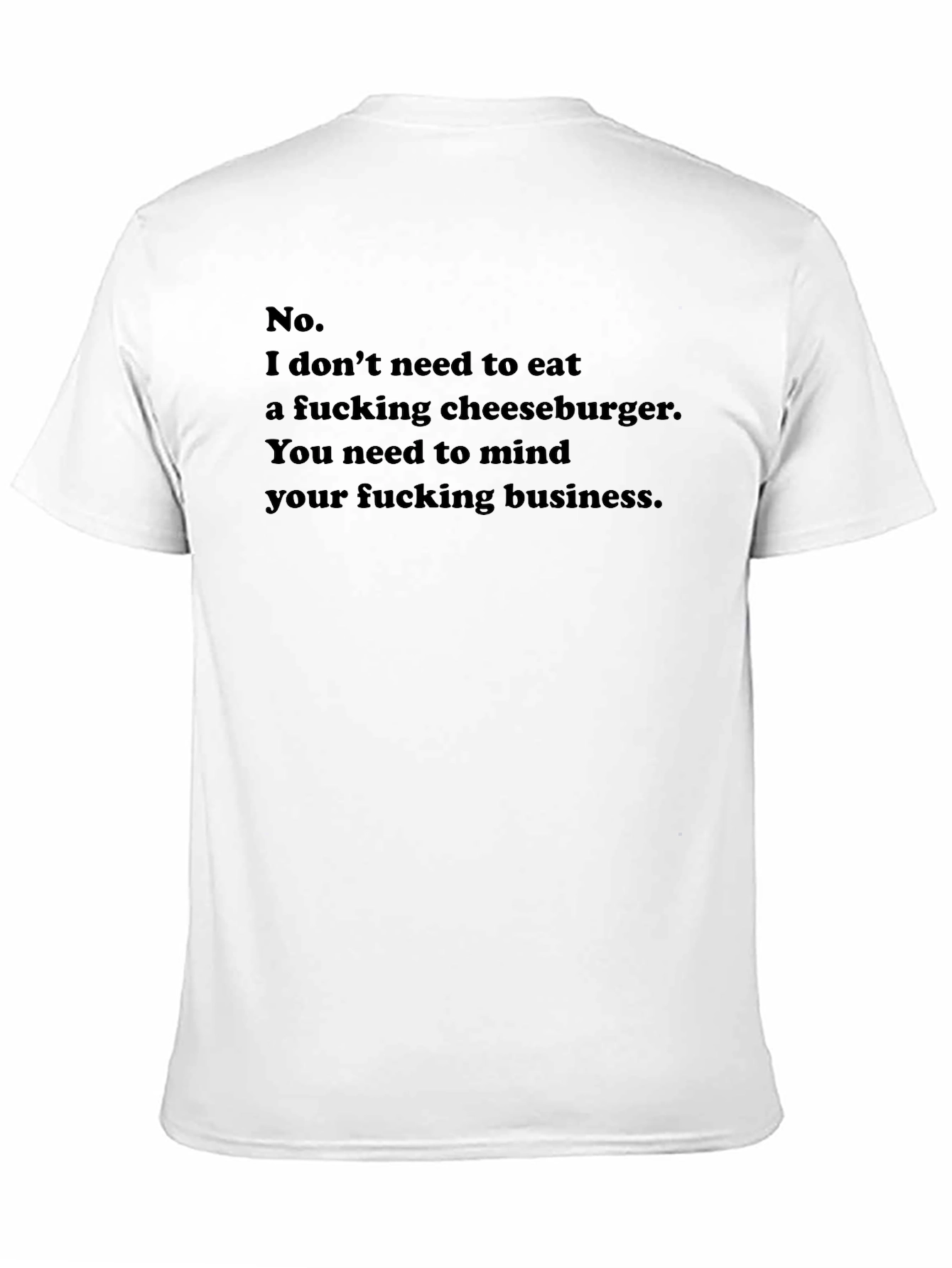 Black Cheeseburger T-Shirt: Mind Your Business view 11