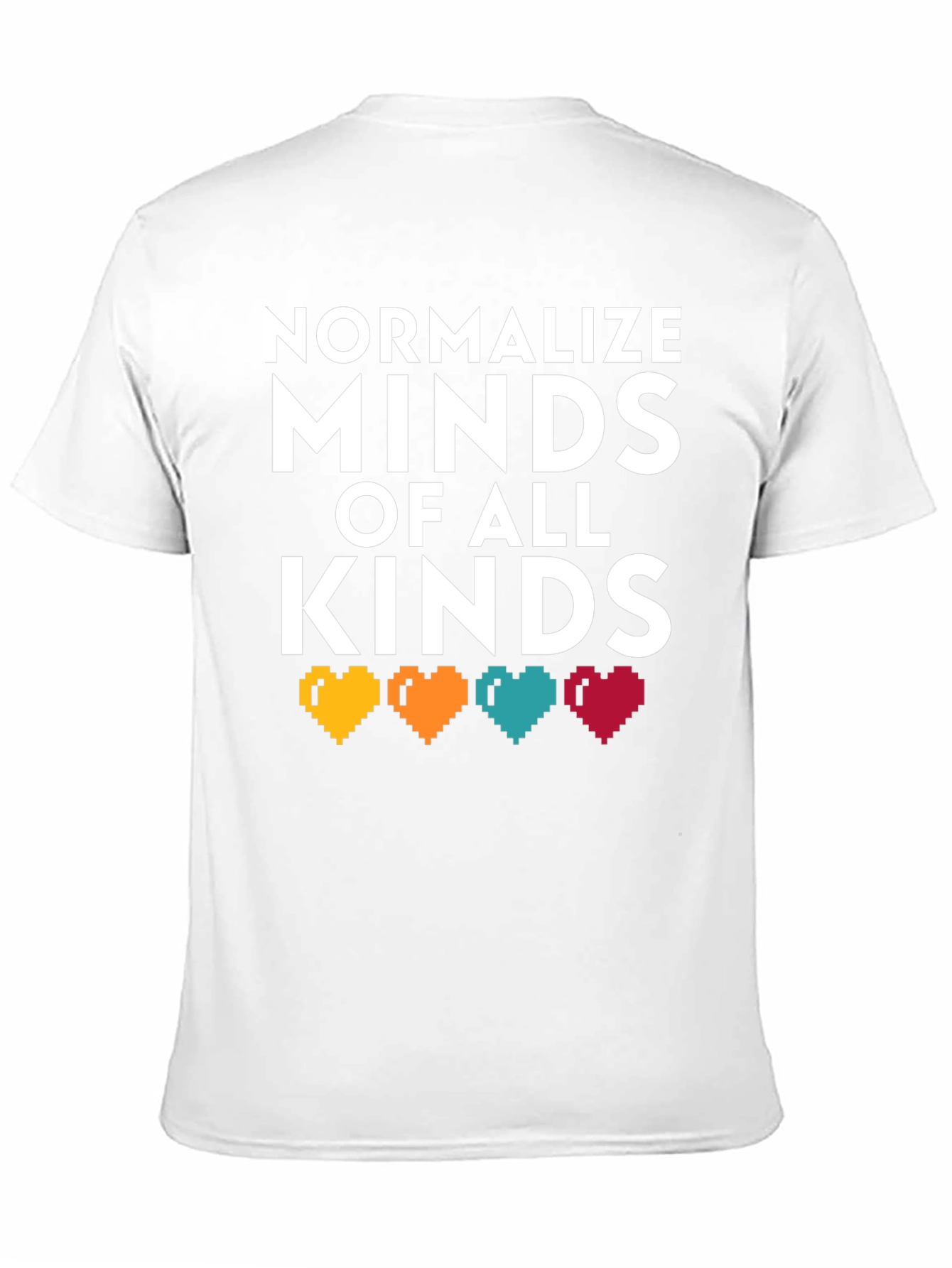 Black Normalize Minds of All Kinds Graphic T-Shirt view 11