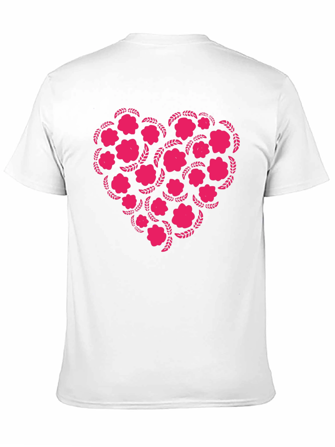 Black Floral Heart Graphic Tee - Black view 11