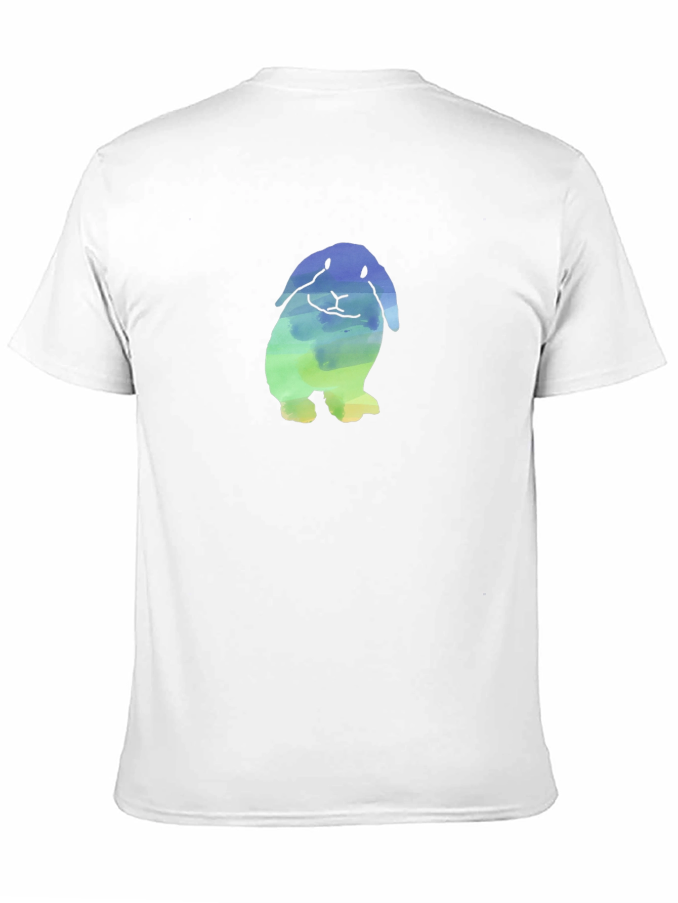 Black Watercolor Bunny Graphic T-Shirt - Soft & Stylish view 11