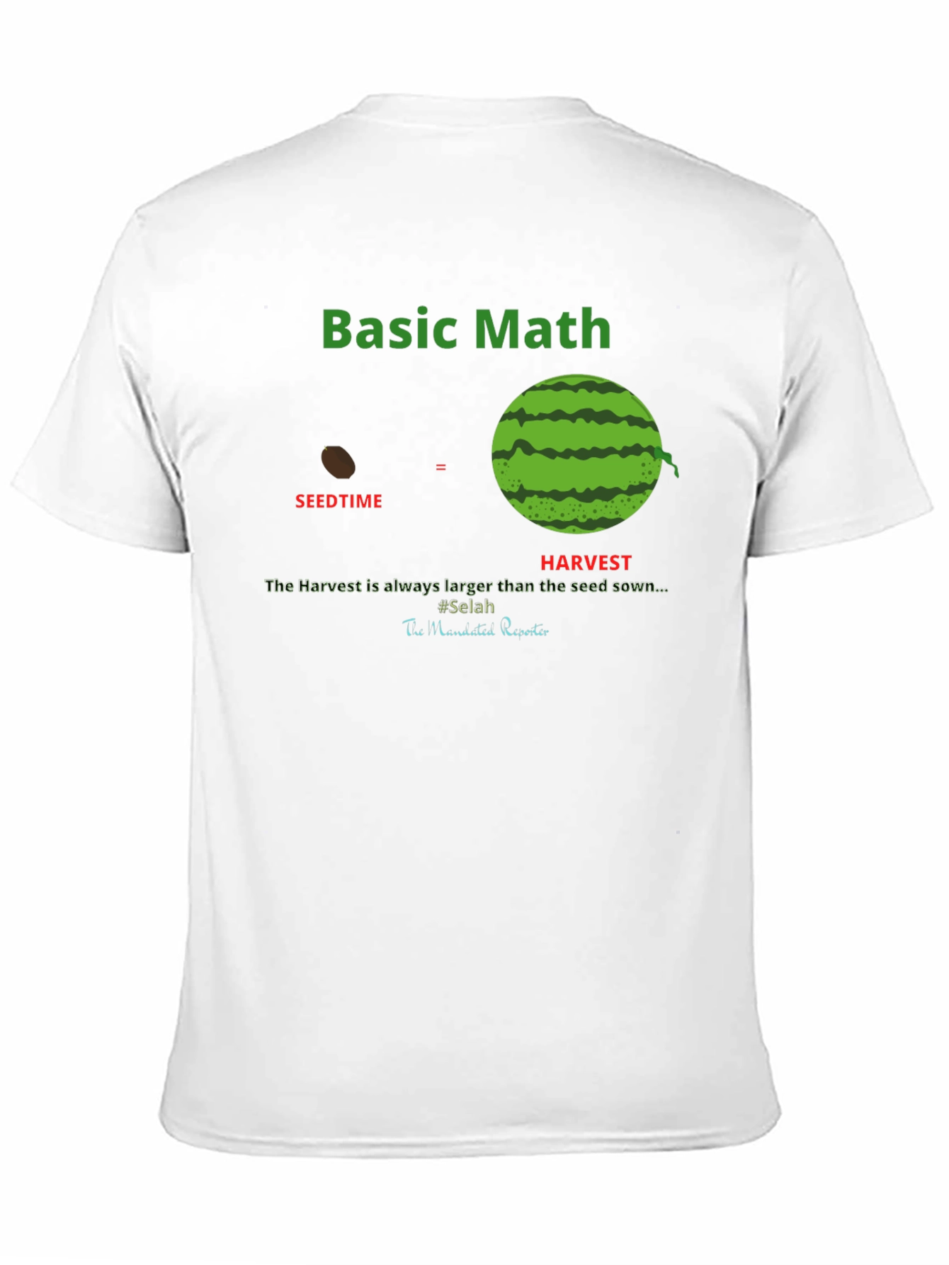 Black Basic Math Seedtime Harvest T-Shirt view 11