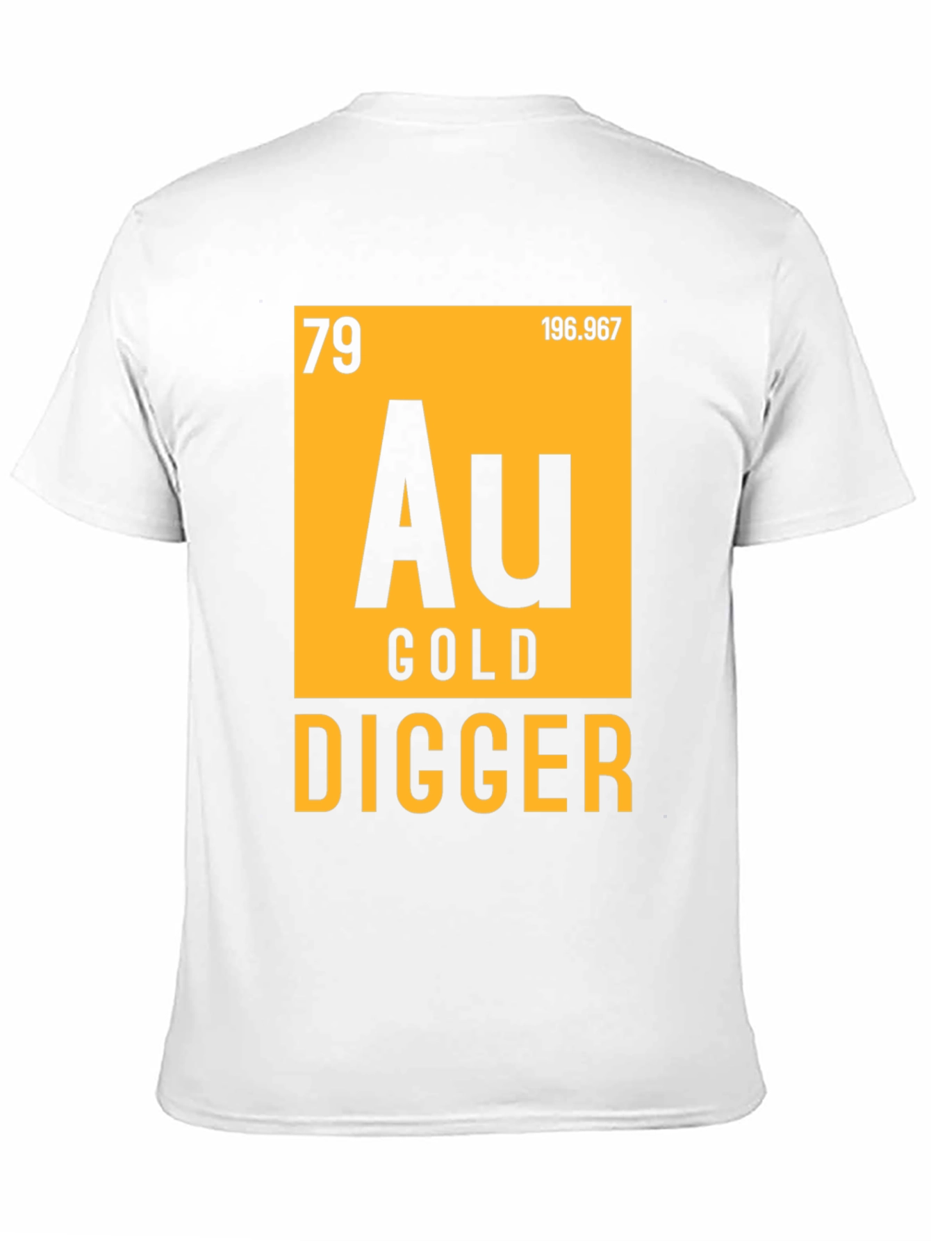 Black Gold Digger T-Shirt - Periodic Table Inspired Novelty Tee view 11
