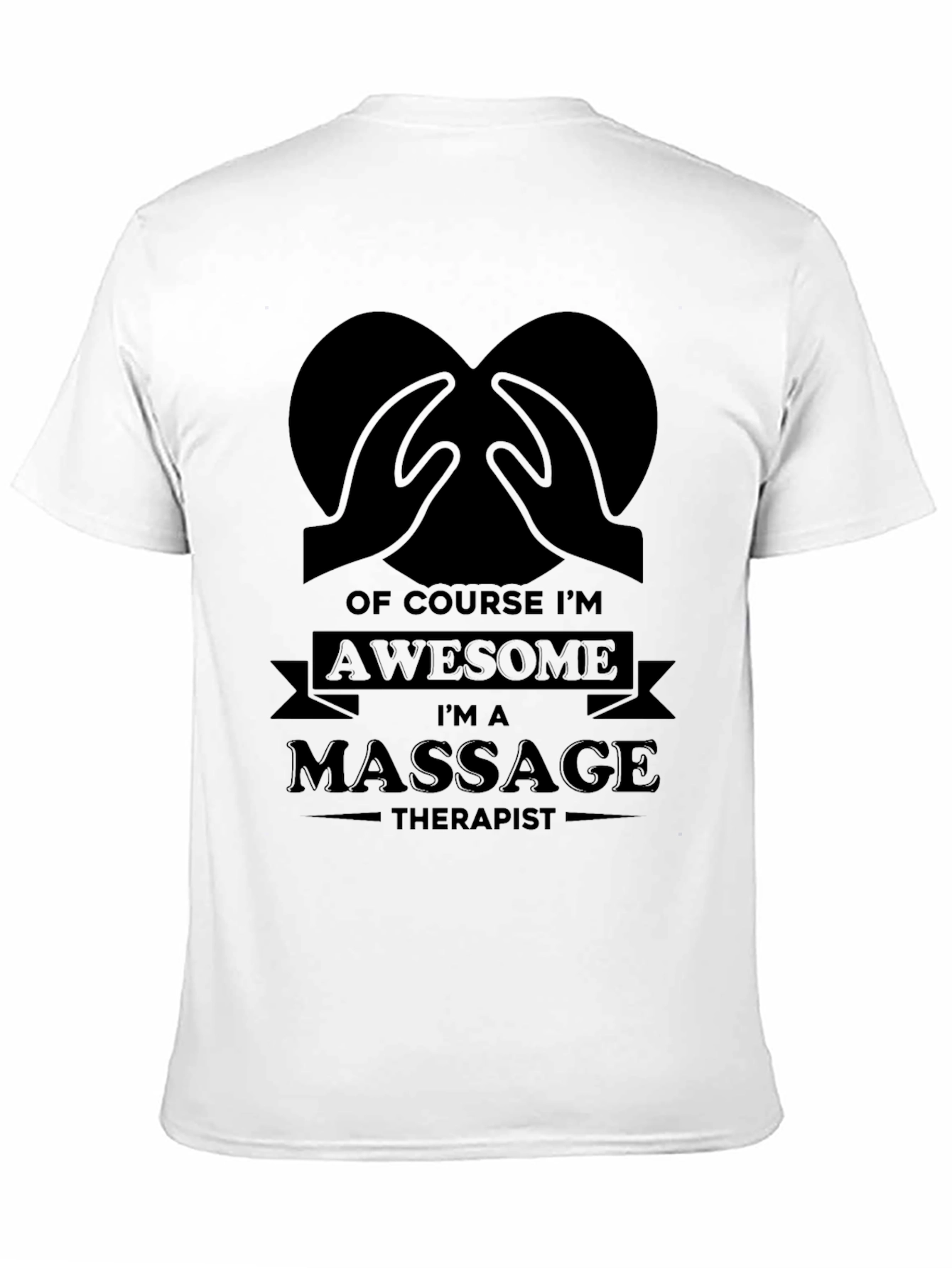 Black Awesome Massage Therapist Black Graphic Tee view 11