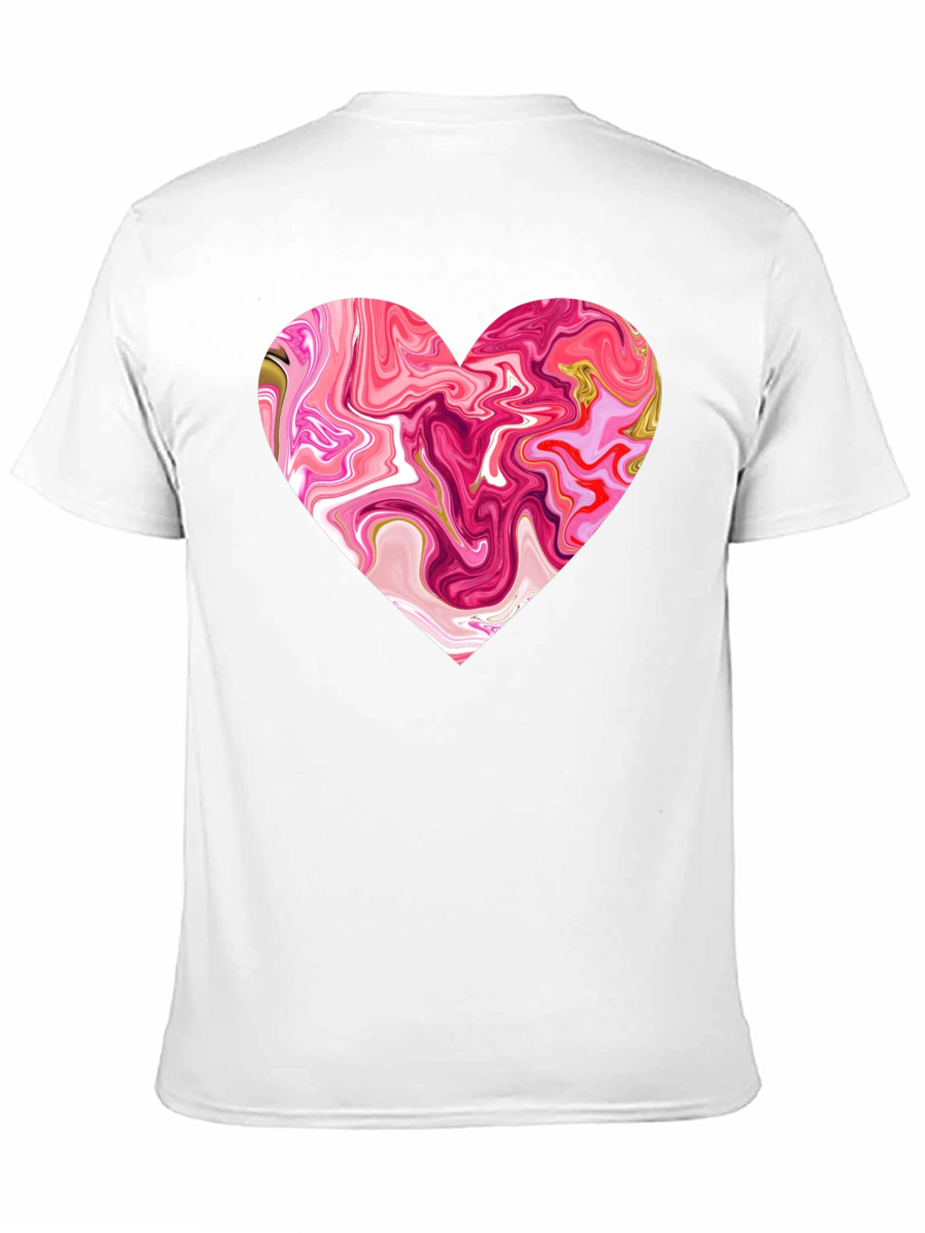 Black Heart Swirl Graphic Tee - Soft Cotton Blend view 11