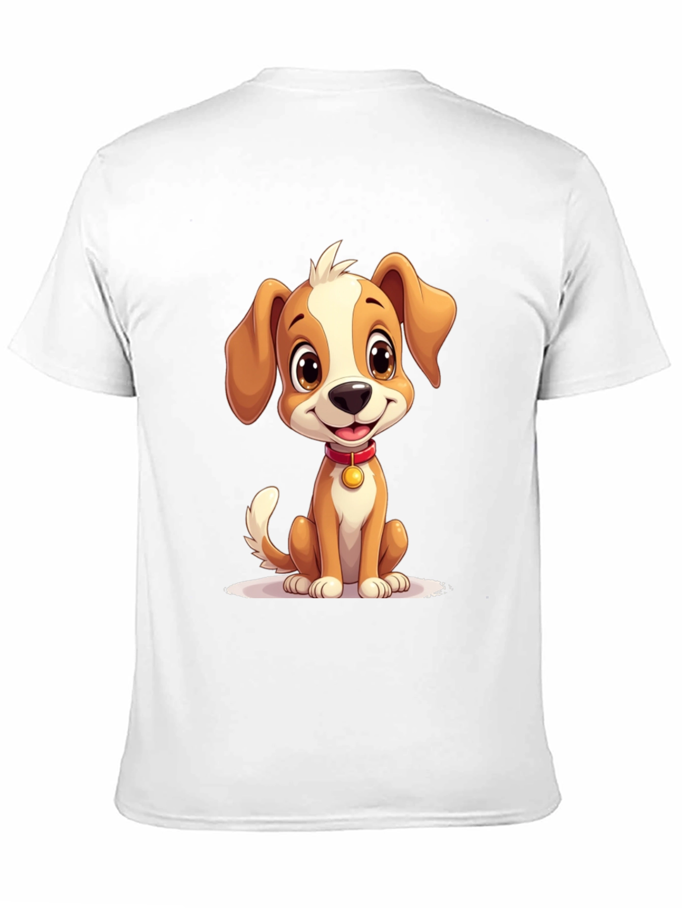 Black Cute Puppy Graphic T-Shirt - Soft Cotton Blend view 11