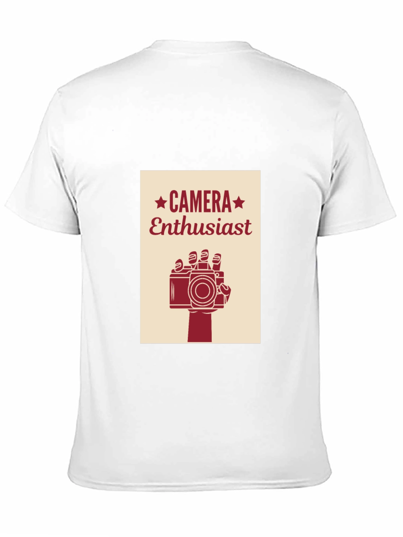 Black Camera Enthusiast Graphic Tee - Black Cotton T-Shirt view 11