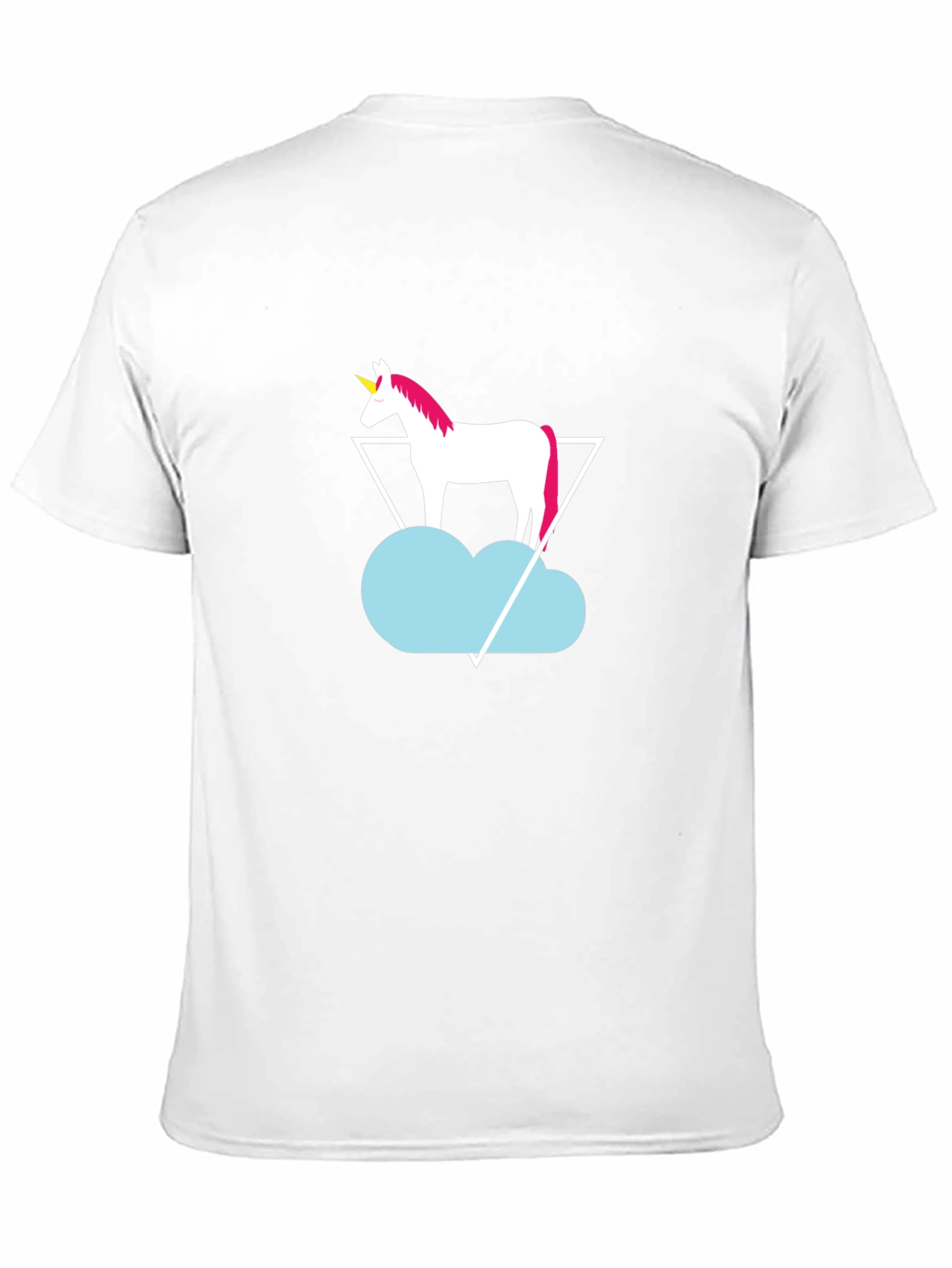 Black Unicorn Cloud Graphic Tee - Black Cotton T-Shirt view 11