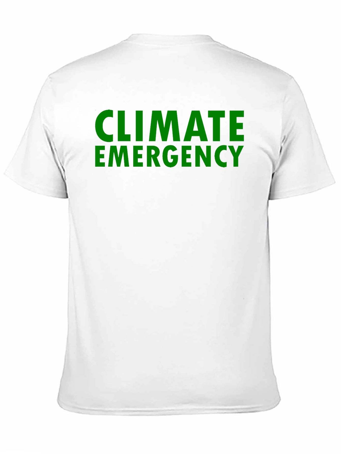 Black Climate Emergency Black T-Shirt - Bold Statement Tee view 11