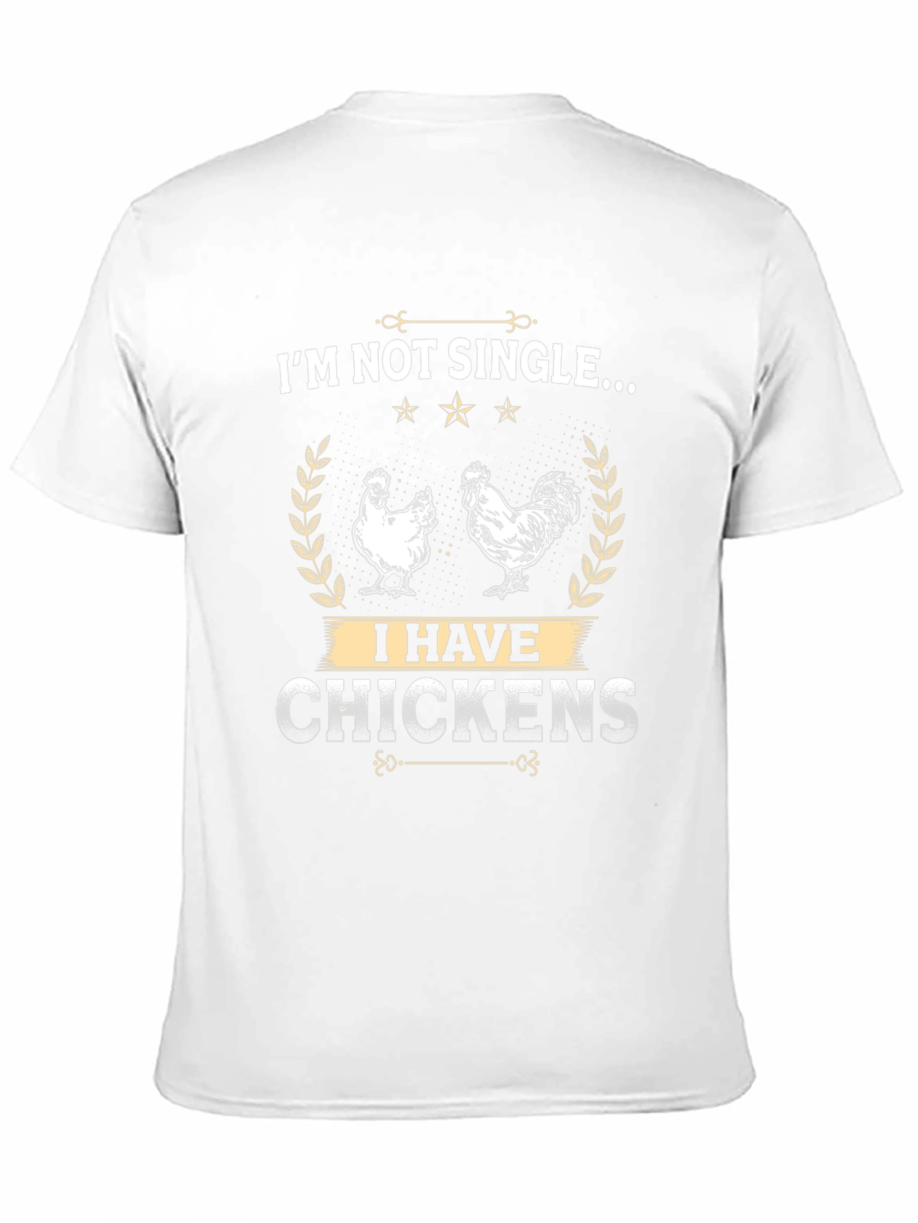 Black I'm Not Single... I Have Chickens T-Shirt view 11