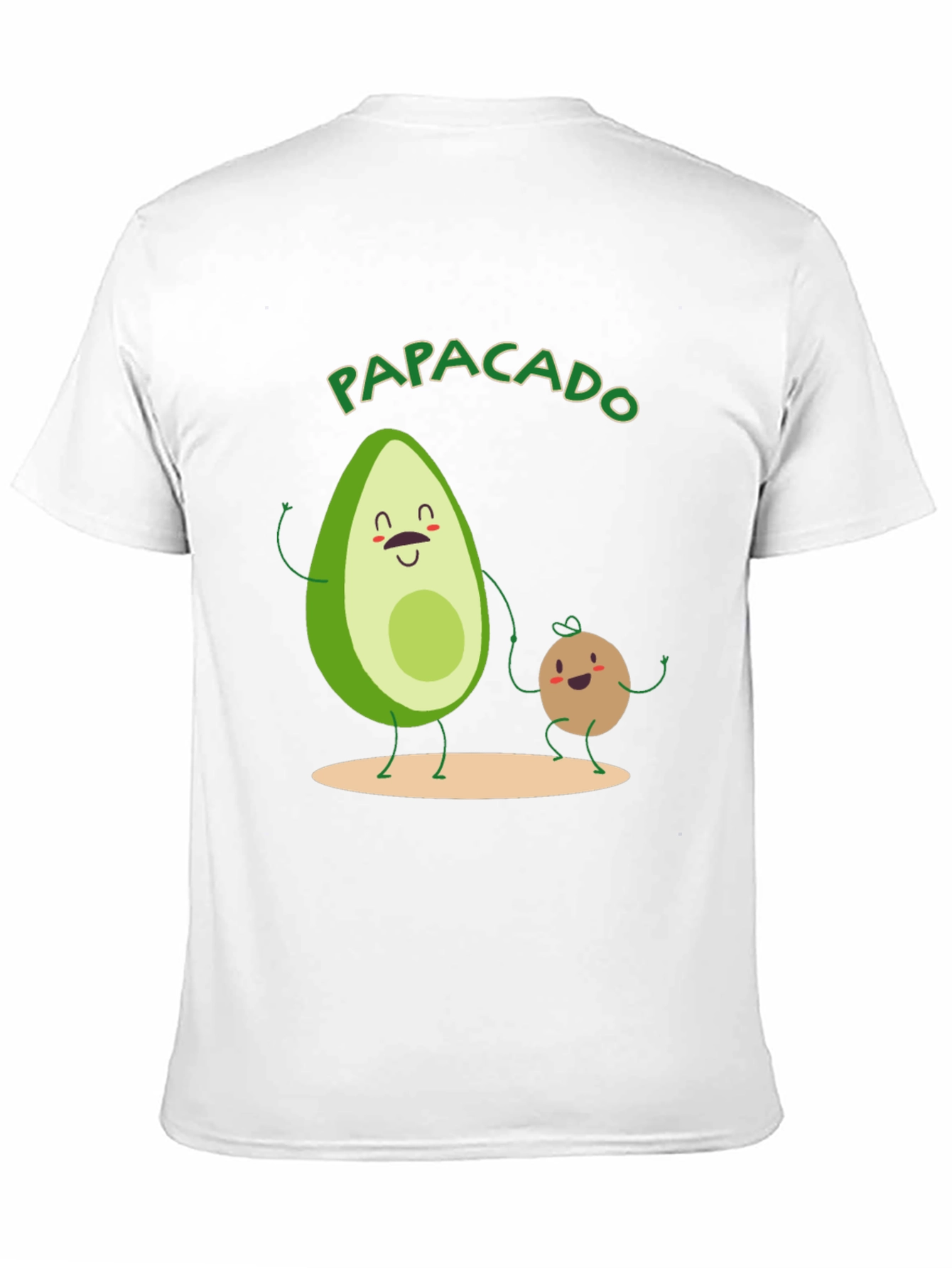 Black Papacado Men's T-Shirt - Avocado Dad Father's Day Tee view 11