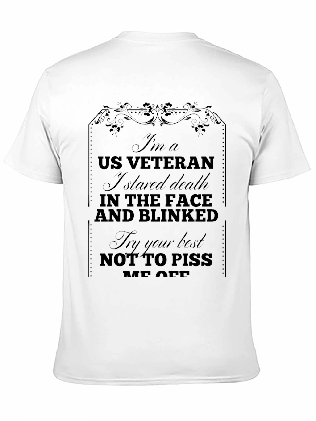 Black US Veteran Graphic T-Shirt view 11