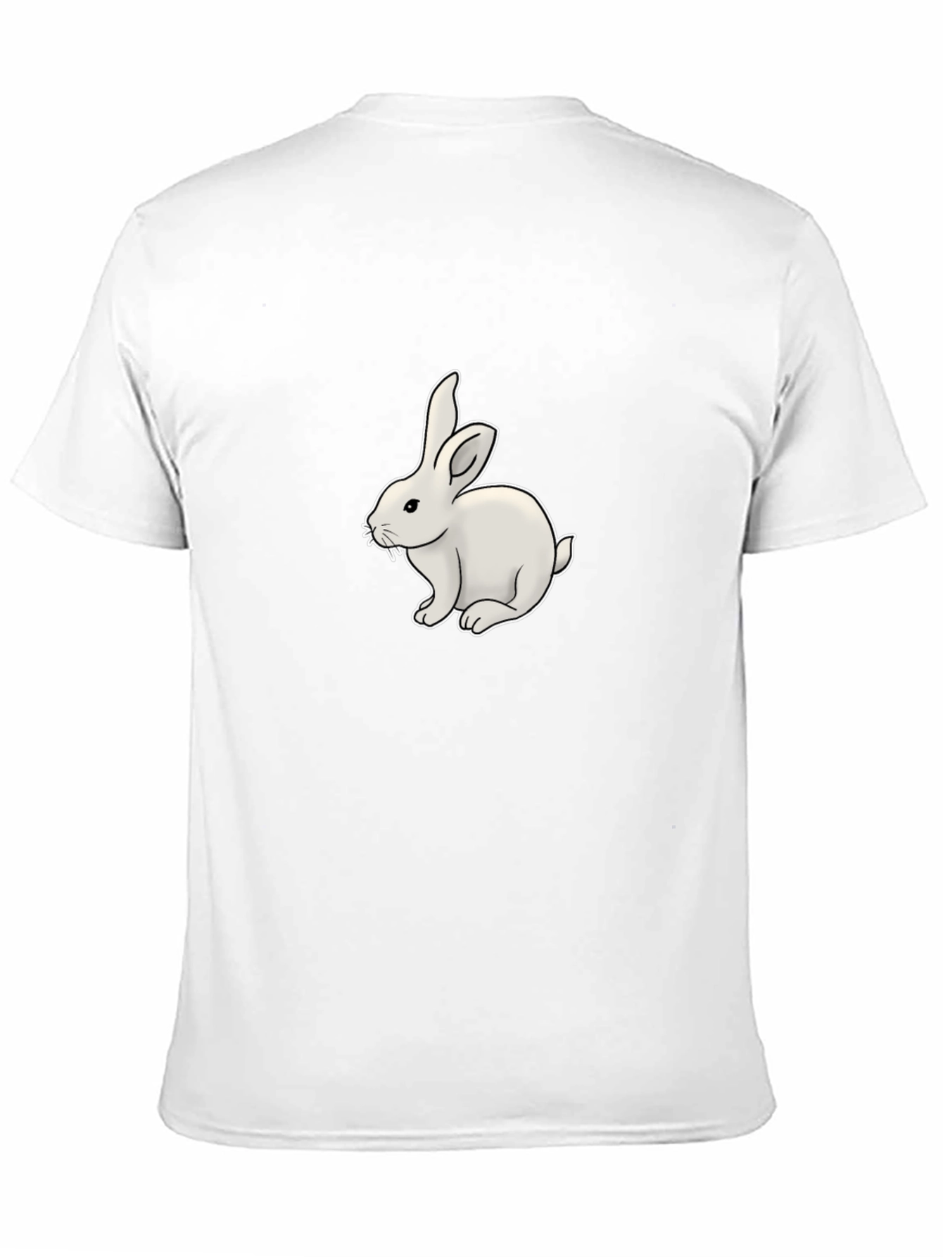 Black Bunny Graphic Tee - Black Cotton T-Shirt view 11