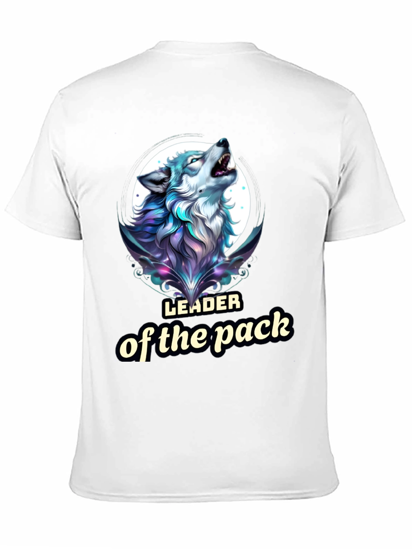 Black Leader of the Pack Wolf Graphic T-Shirt view 11