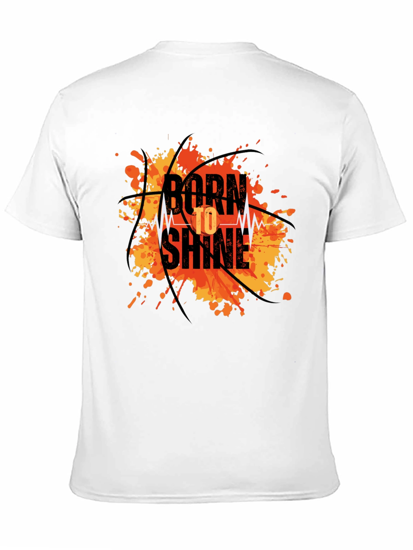 Black Born to Shine Basketball Graphic Tee view 11