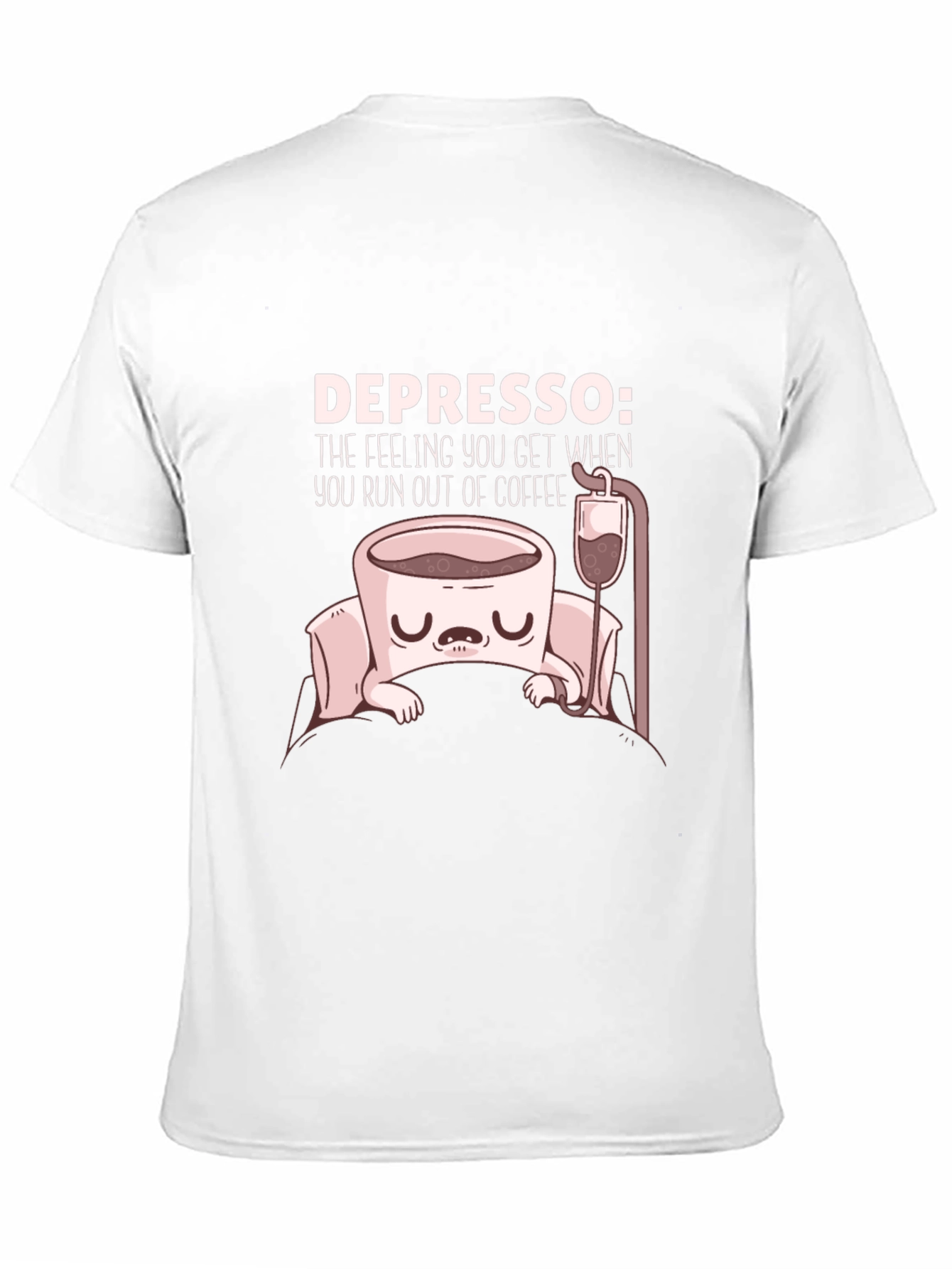 Black Depresso Coffee T-Shirt - Run Out of Coffee Funny Tee view 11