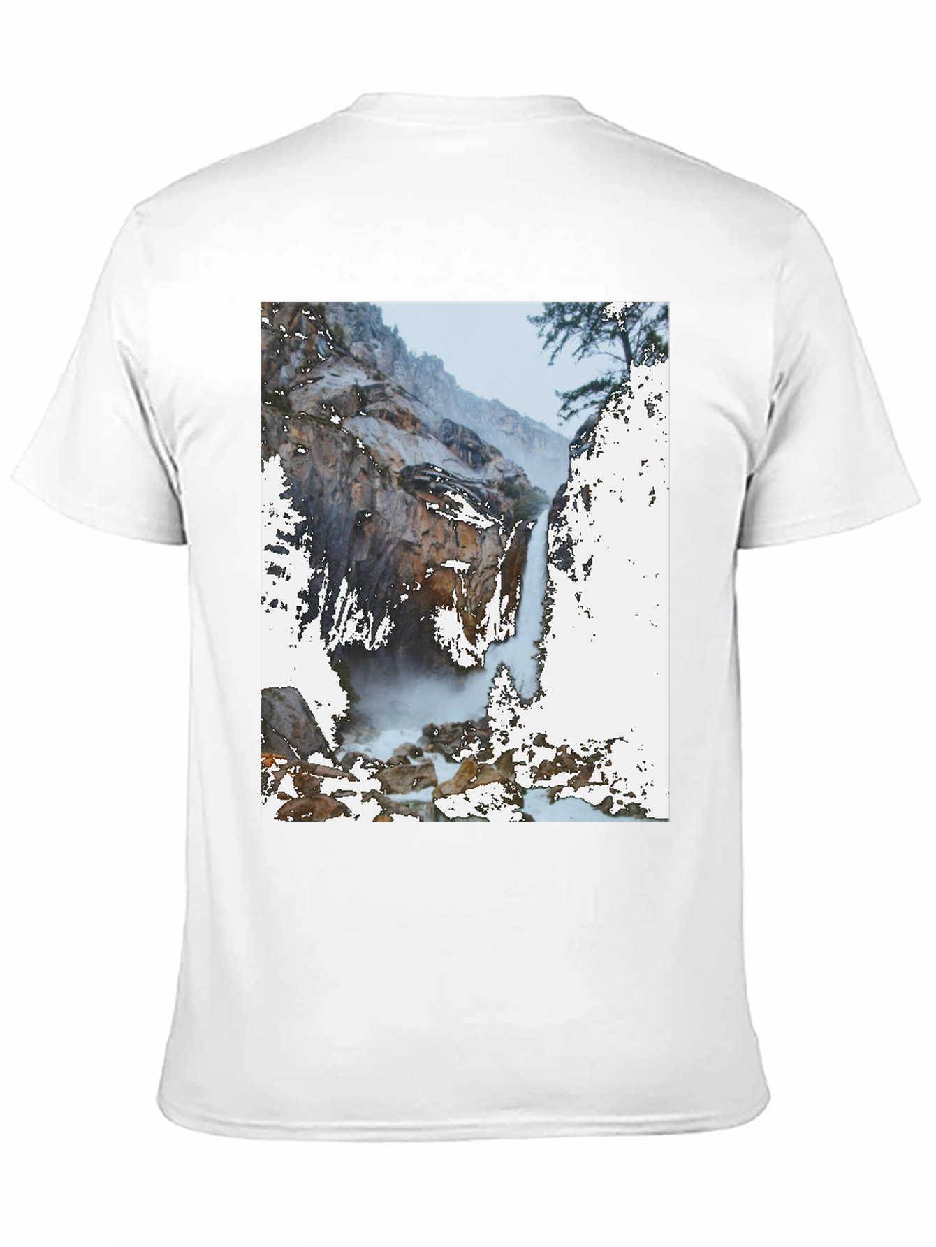 Black Waterfall Graphic Tee - Nature Lover's Apparel view 11