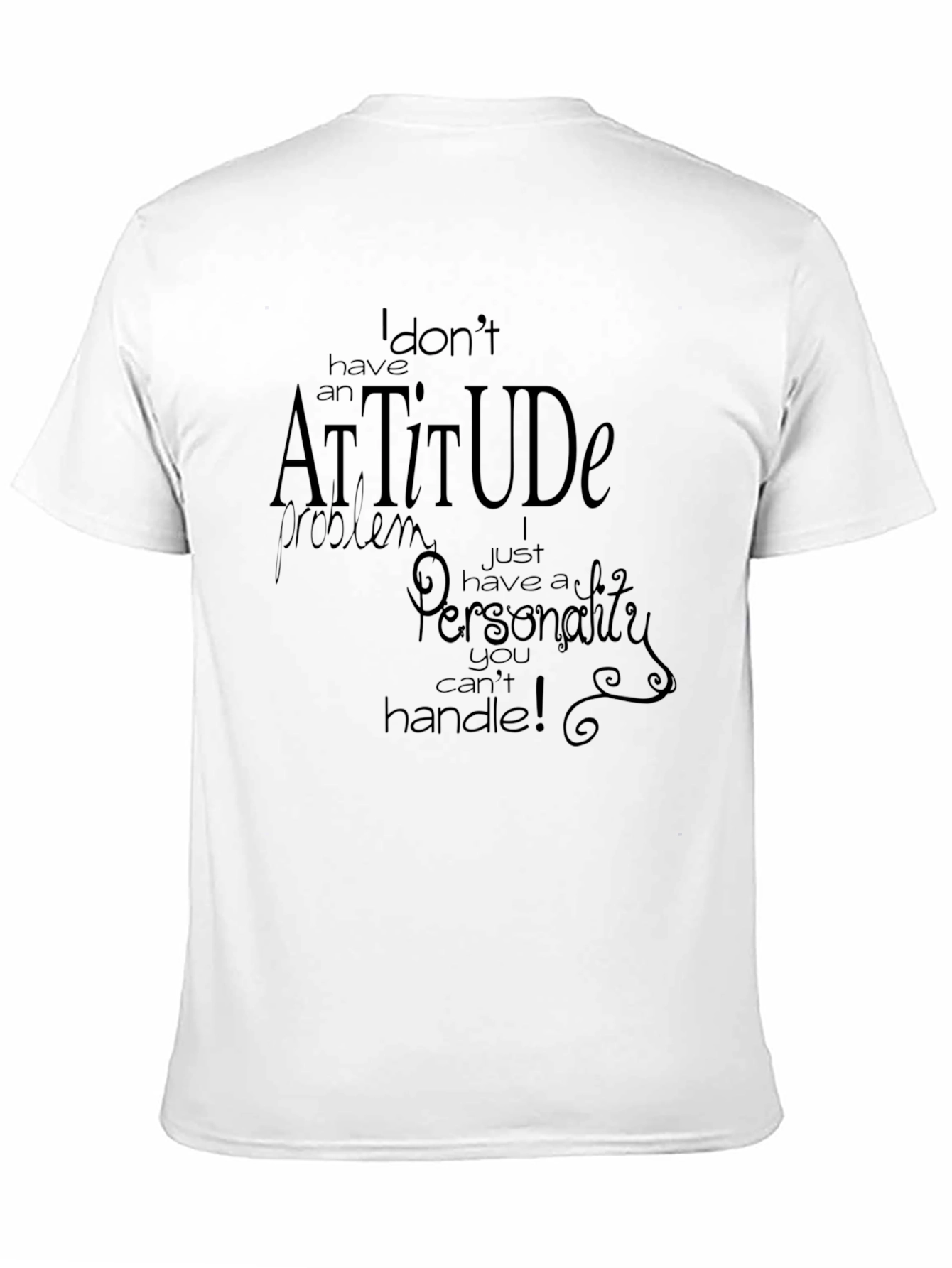 Black Attitude Graphic T-Shirt - Bold Statement Tee view 11