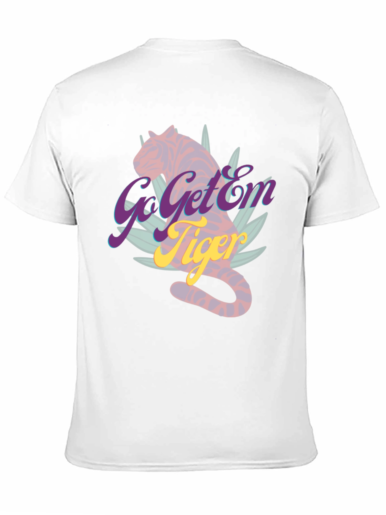 Black Go Get'Em Tiger Graphic Tee - Unique Design view 11