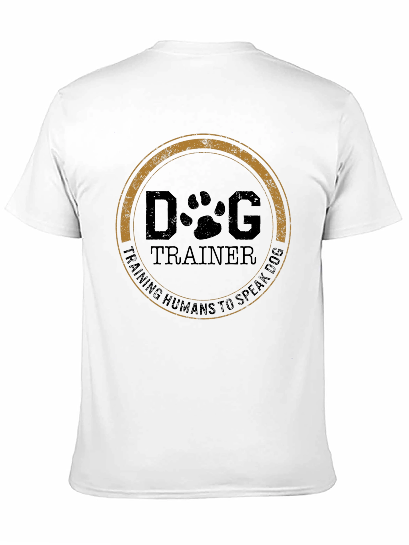 Black Dog Trainer T-Shirt - Training Humans to Speak Dog view 11