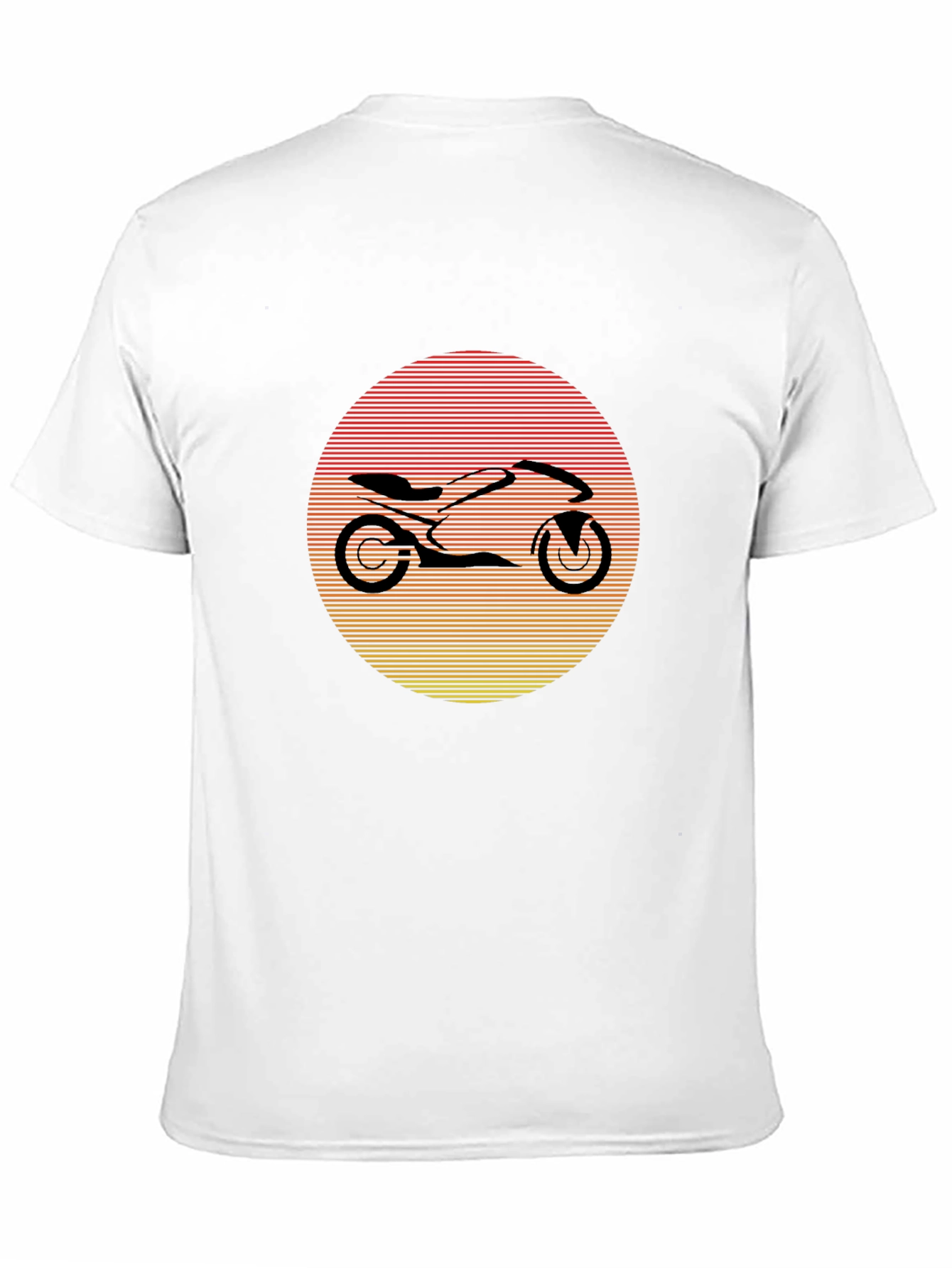 Black Motorcycle Sunset Graphic Tee - Black view 11