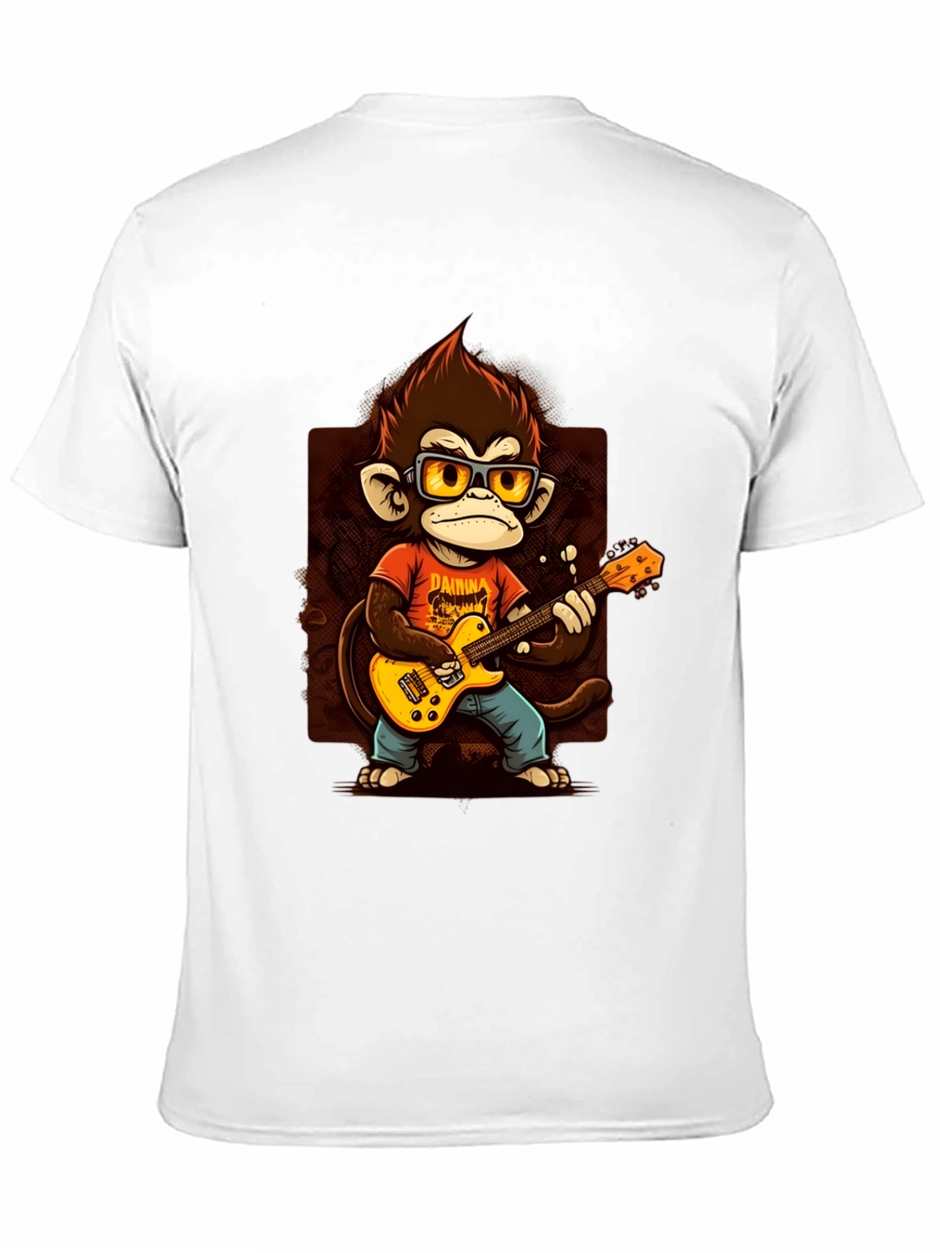 Black Monkey Guitarist T-Shirt - Rock On! view 11