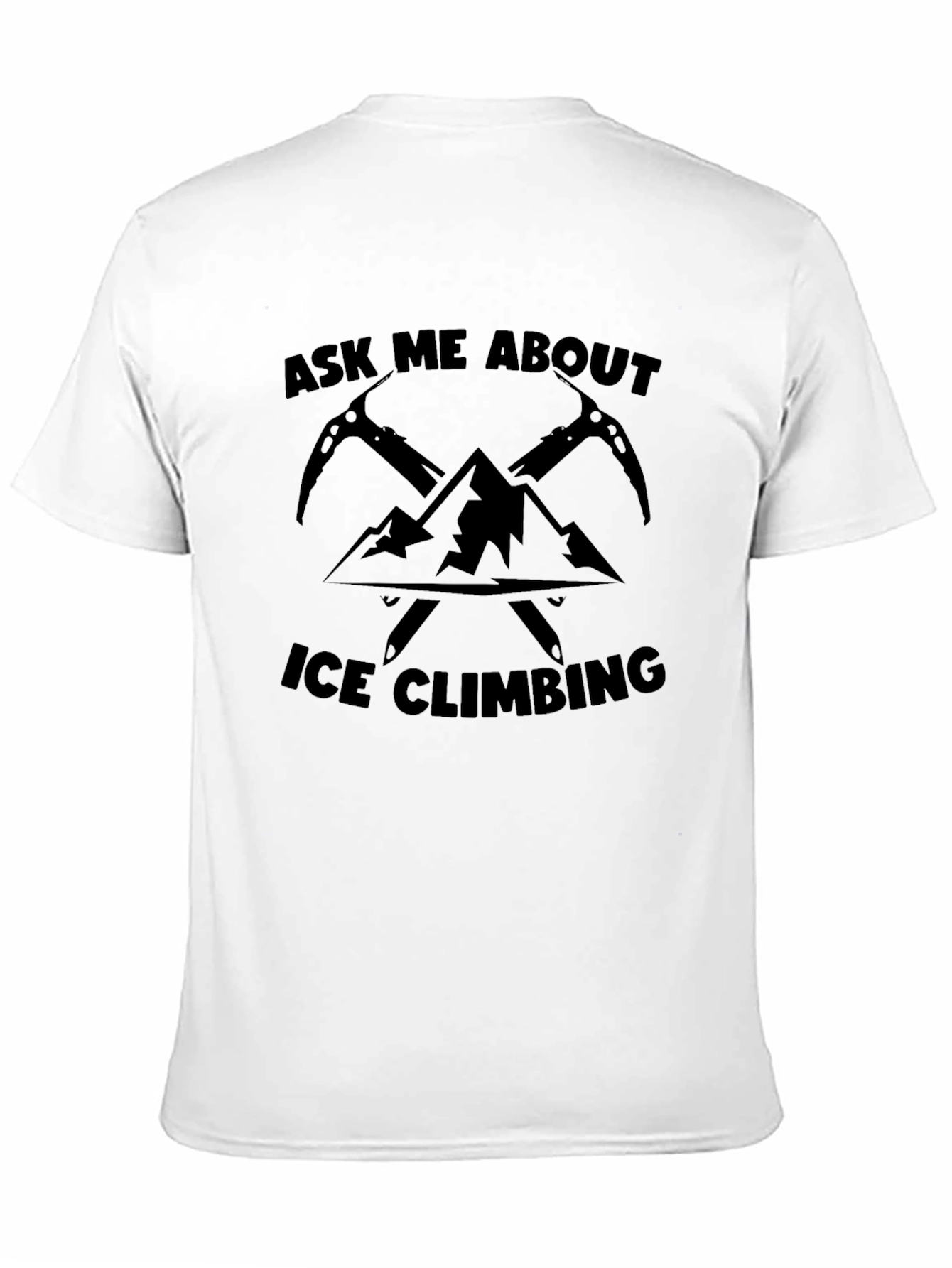 Black Ice Climbing T-Shirt: Mountain Adventure Tee for Climbers view 11