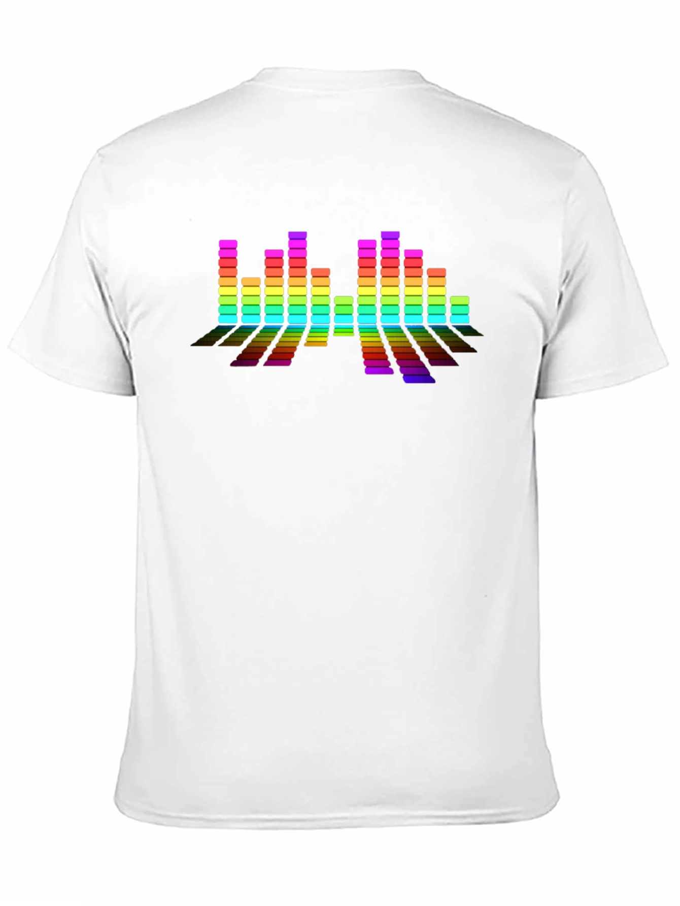 Black Rainbow Spectrum Graphic Print Crew Neck T-Shirt view 11