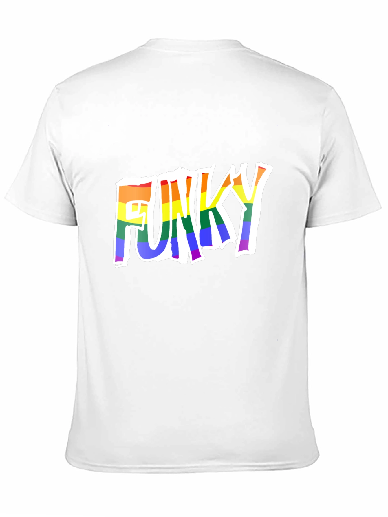Black Funky Rainbow Pride T-Shirt view 11