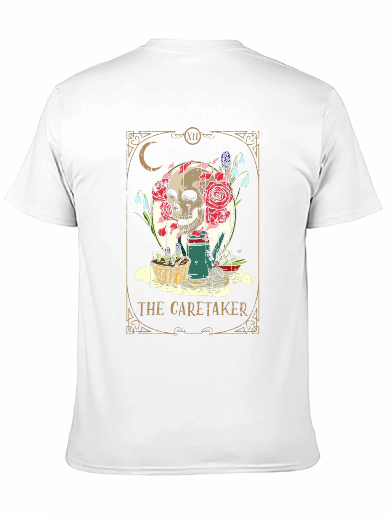 Black The Caretaker Tarot T-Shirt view 11