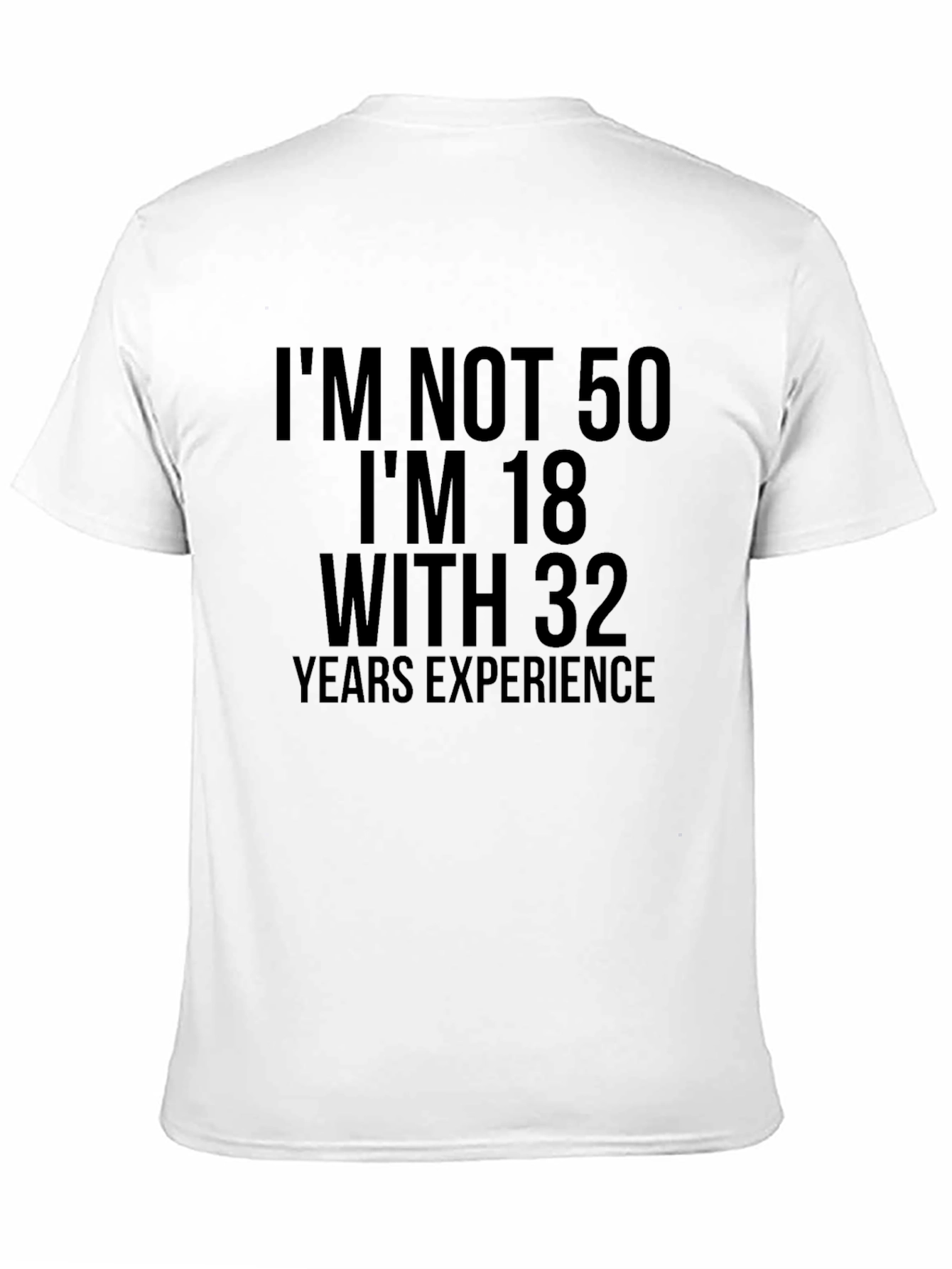 Black Funny 50th Birthday T-Shirt - I'm Not 50 view 11
