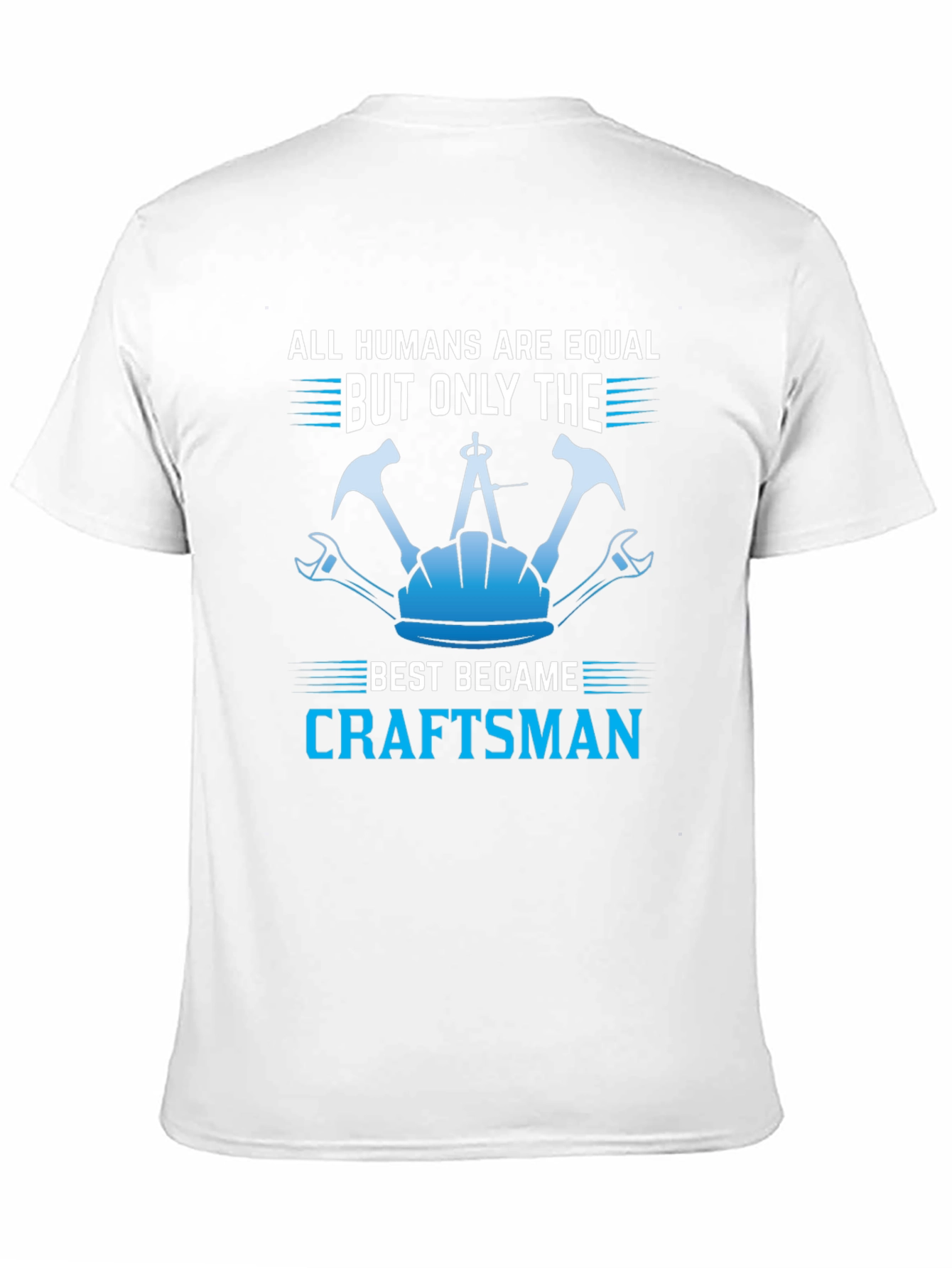 Black Craftsman T-Shirt - All Humans Are Equal Design view 11