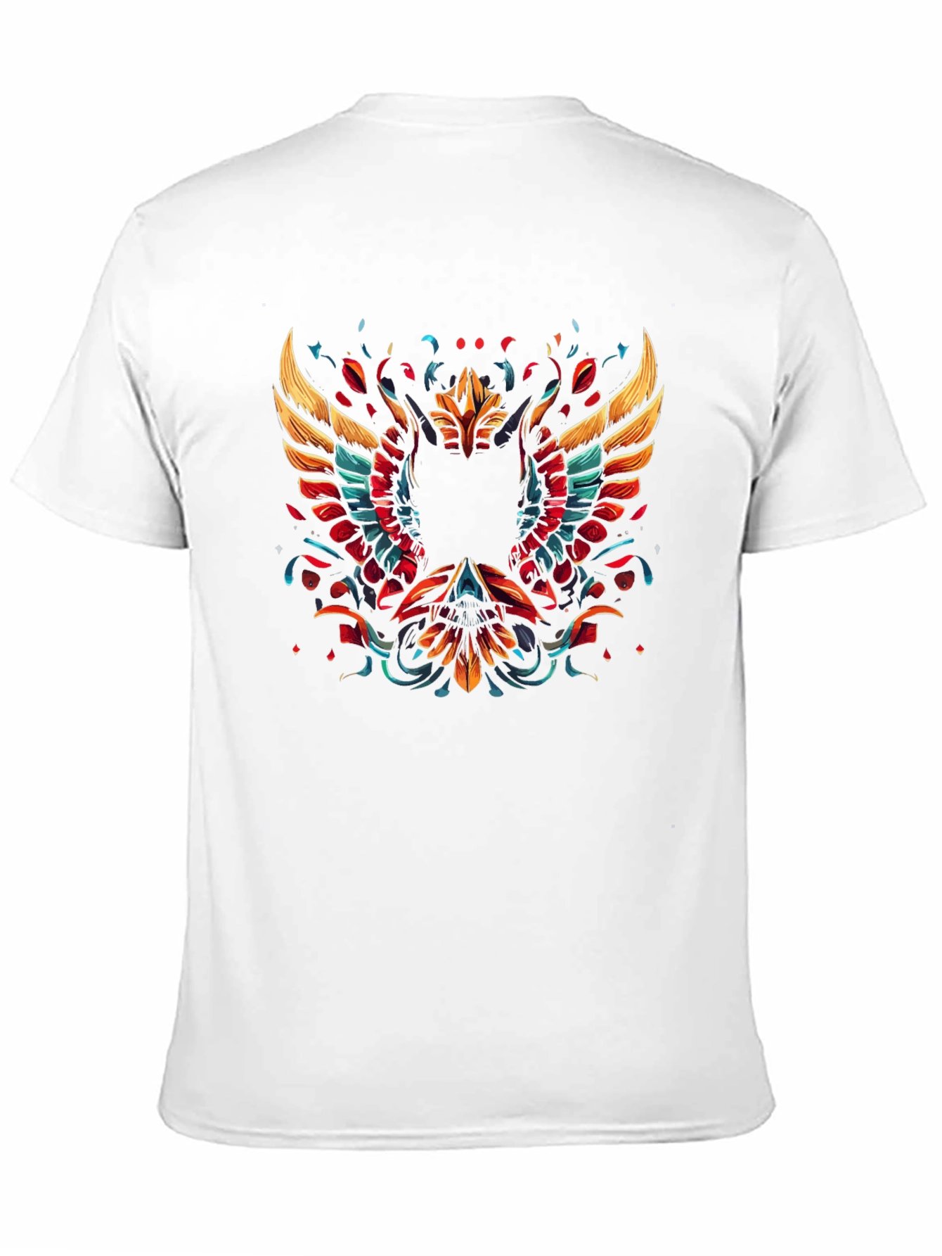 Black Phoenix Graphic Print Black T-Shirt view 11