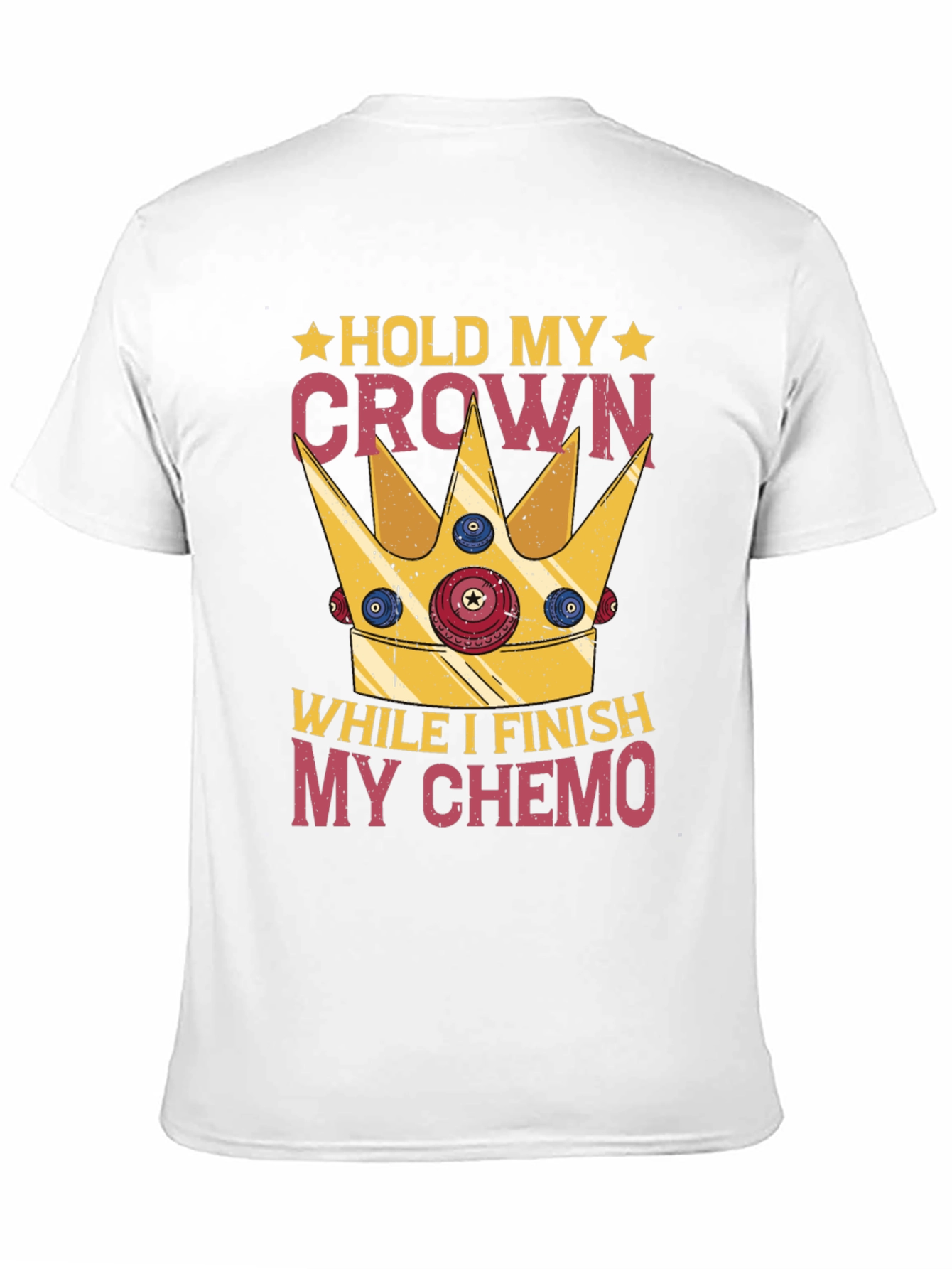 Black Hold My Crown Chemo T-Shirt view 11