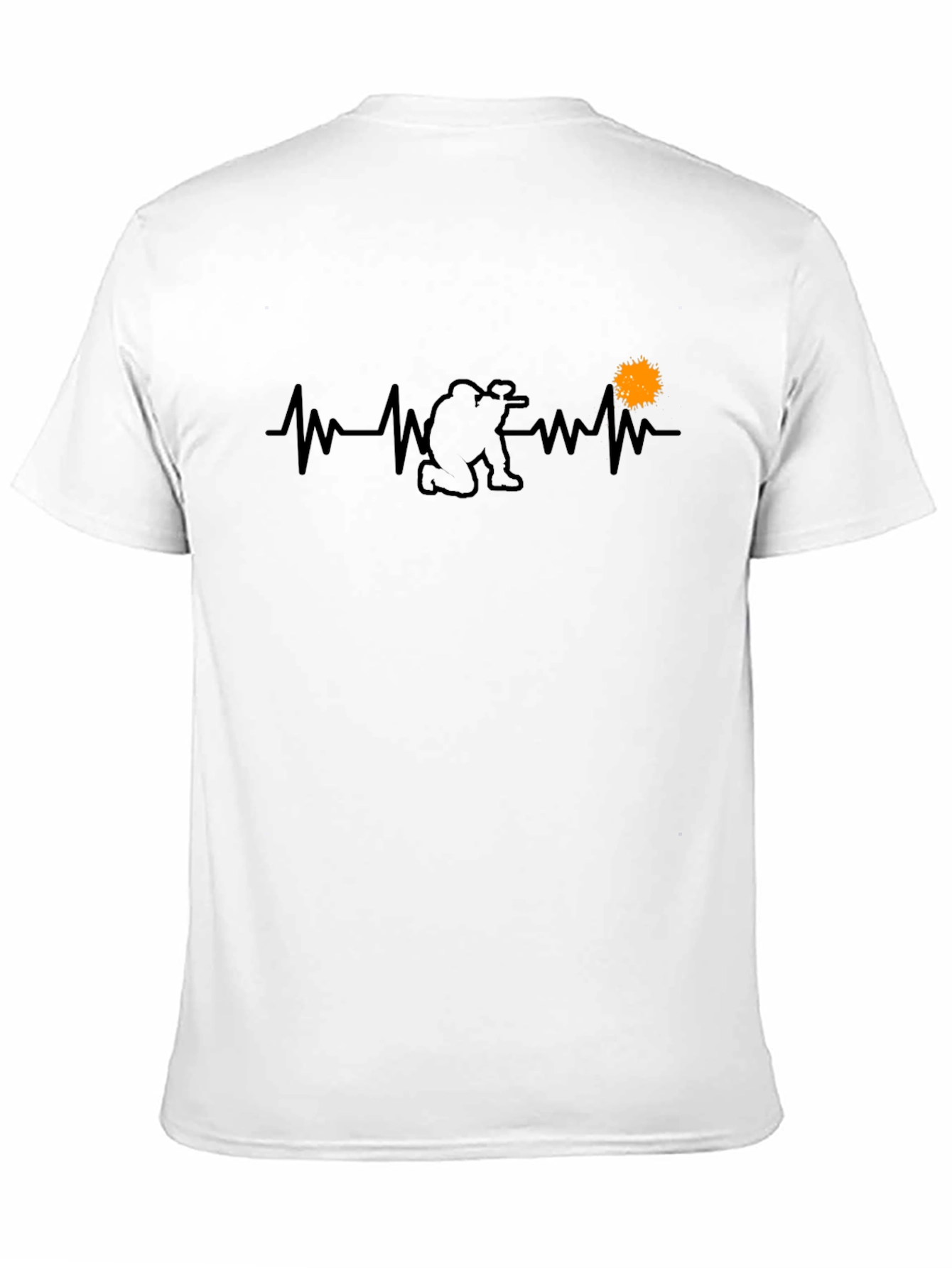 Black Photographer Heartbeat Black T-Shirt view 11