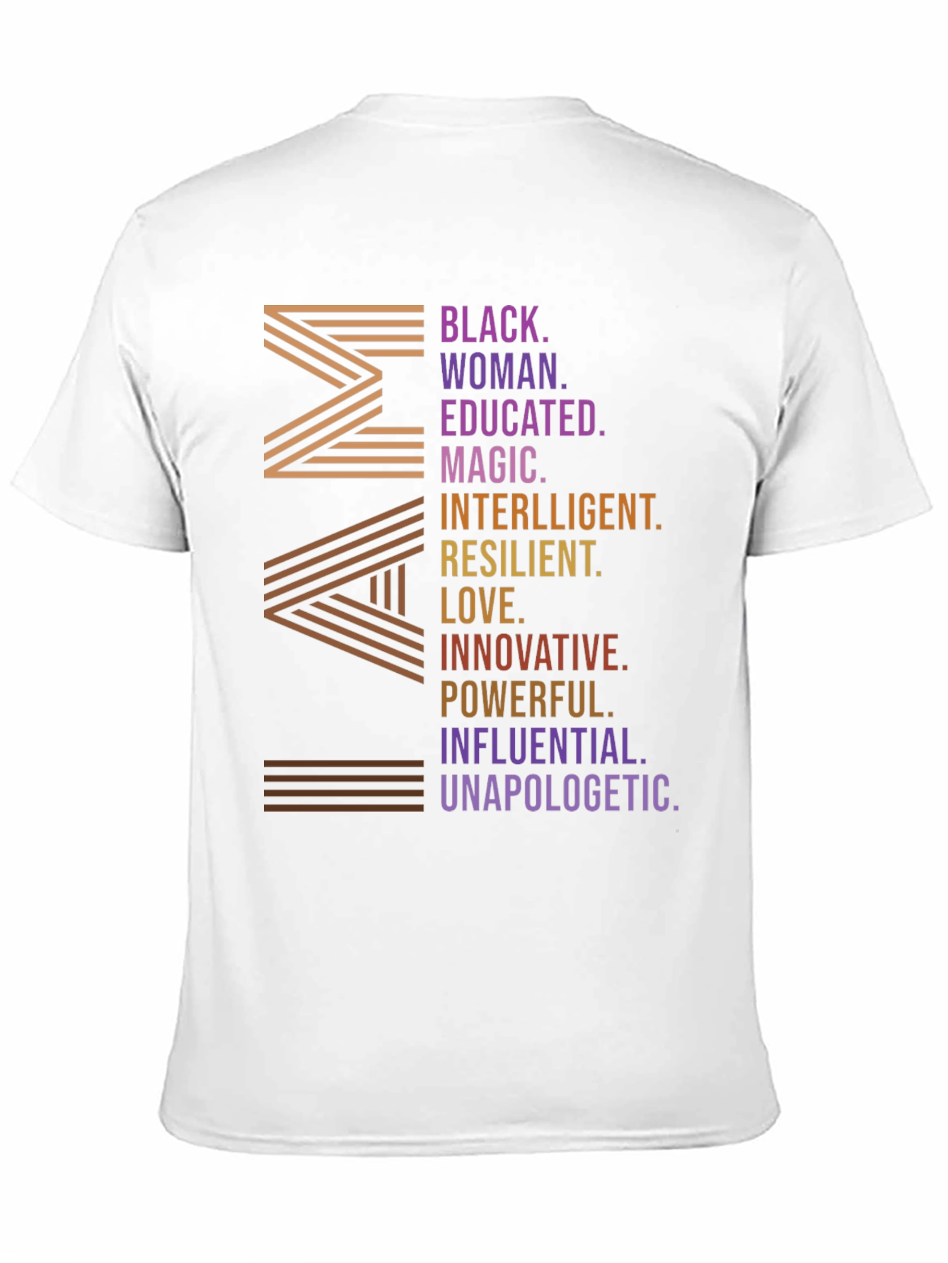 Black Empowered Black Woman Graphic T-Shirt view 11