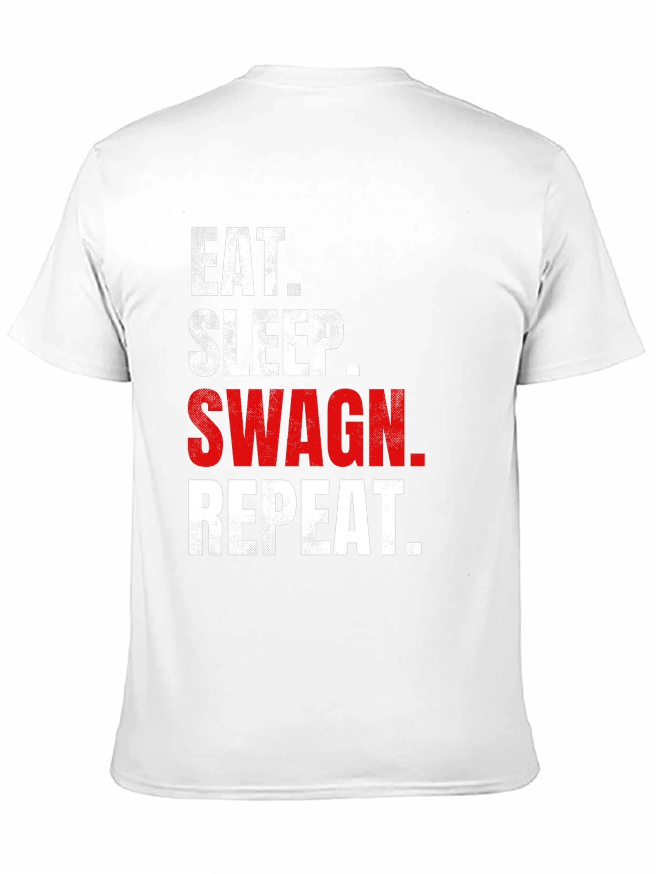 Black Eat Sleep Swag Repeat Black Graphic Tee view 11