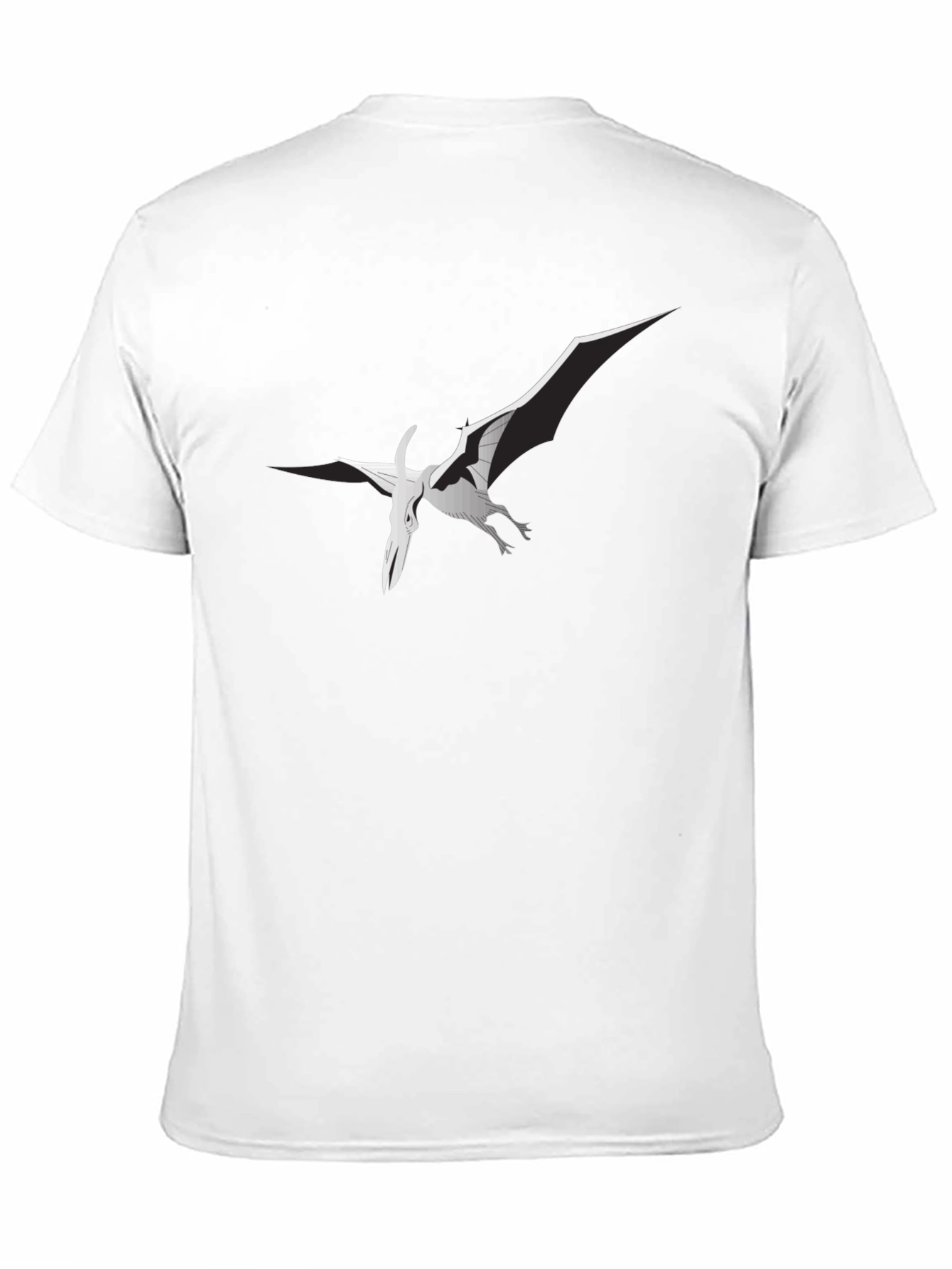 Black Pterodactyl Graphic Tee - Stylish Black T-Shirt view 11