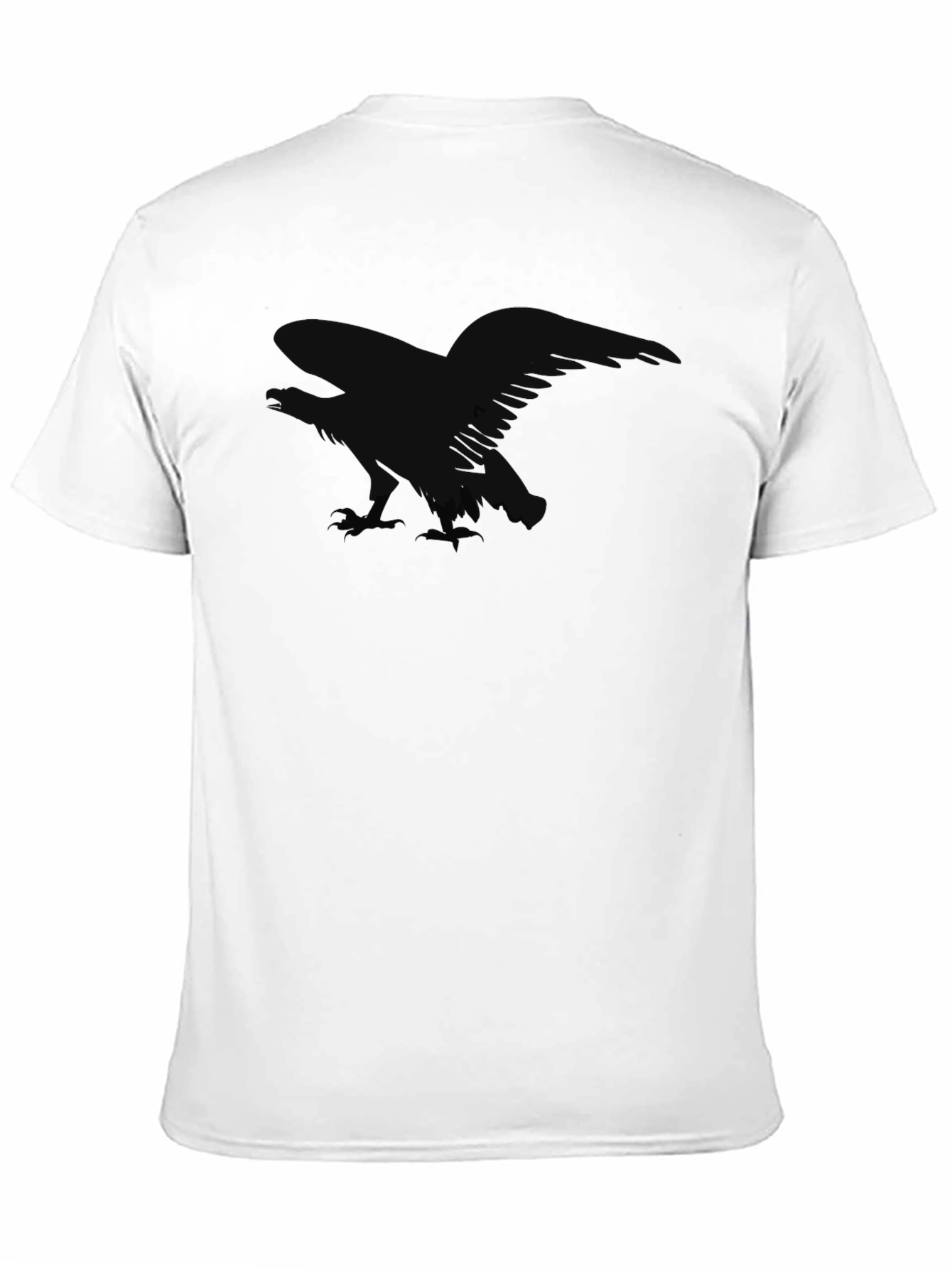 Black Men's Black Raven Graphic T-Shirt view 11