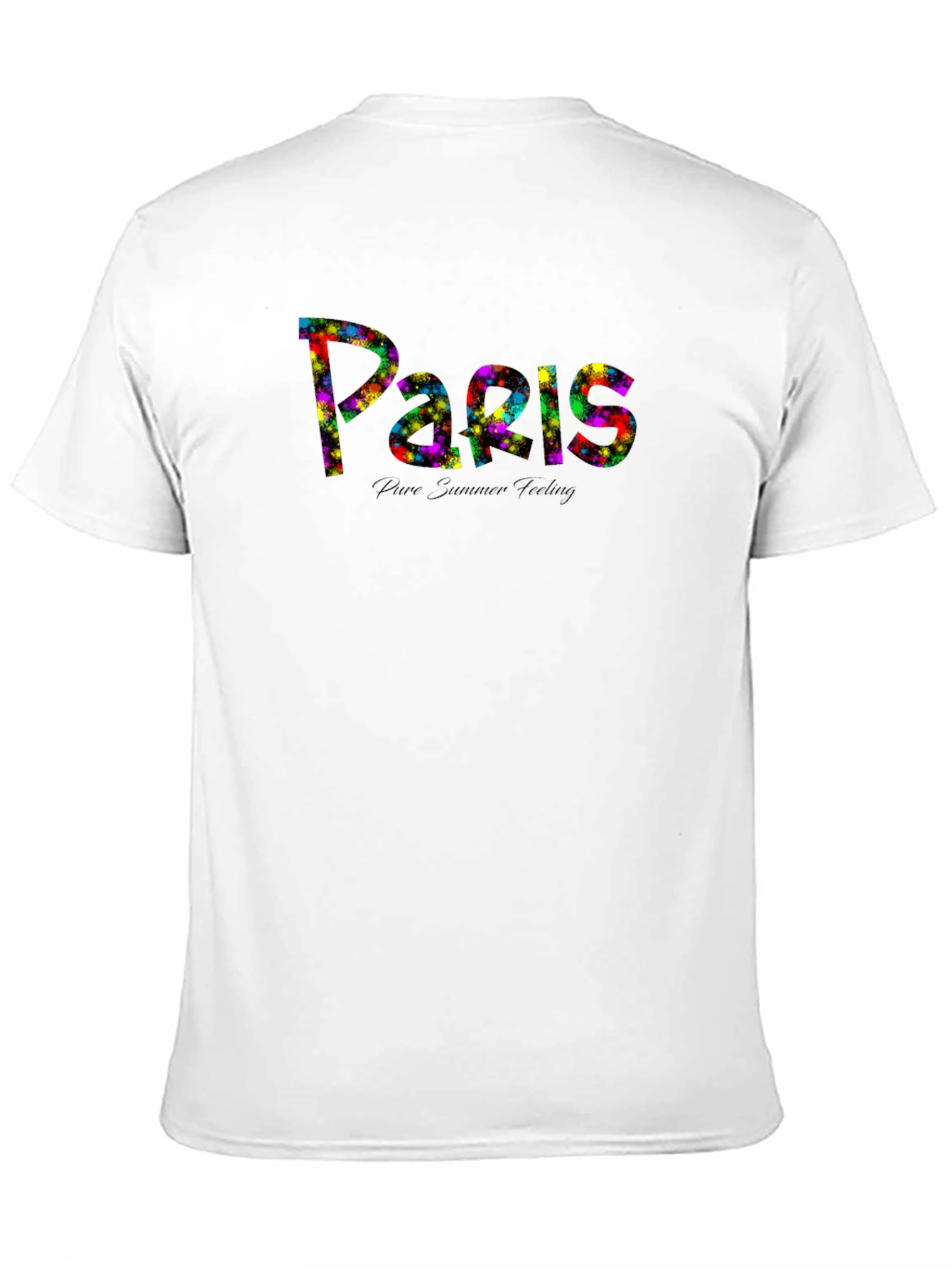 Paris Summer Feeling Black T-Shirt - 11