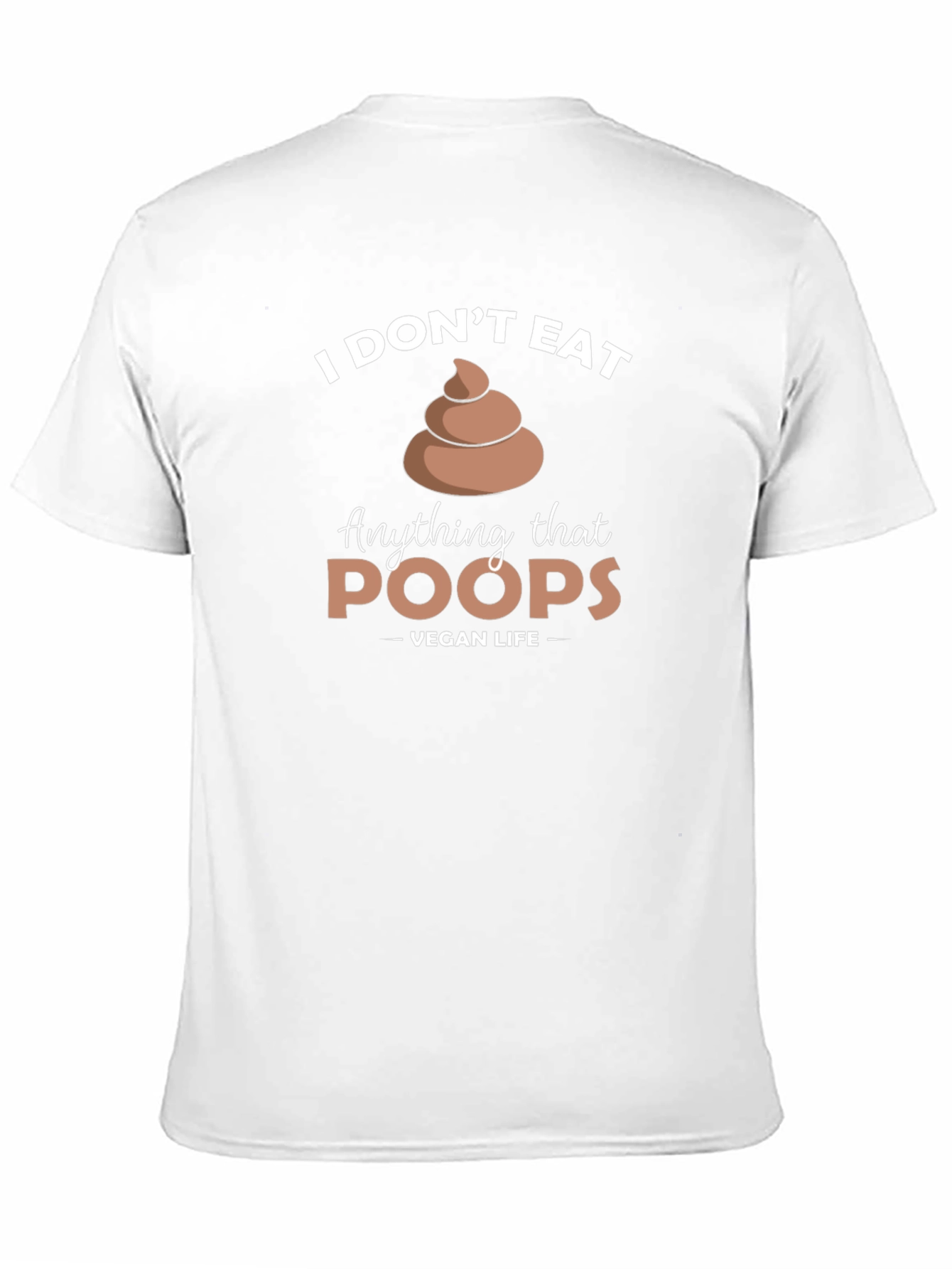 Black Vegan Life - I Don't Eat Poop T-Shirt view 11